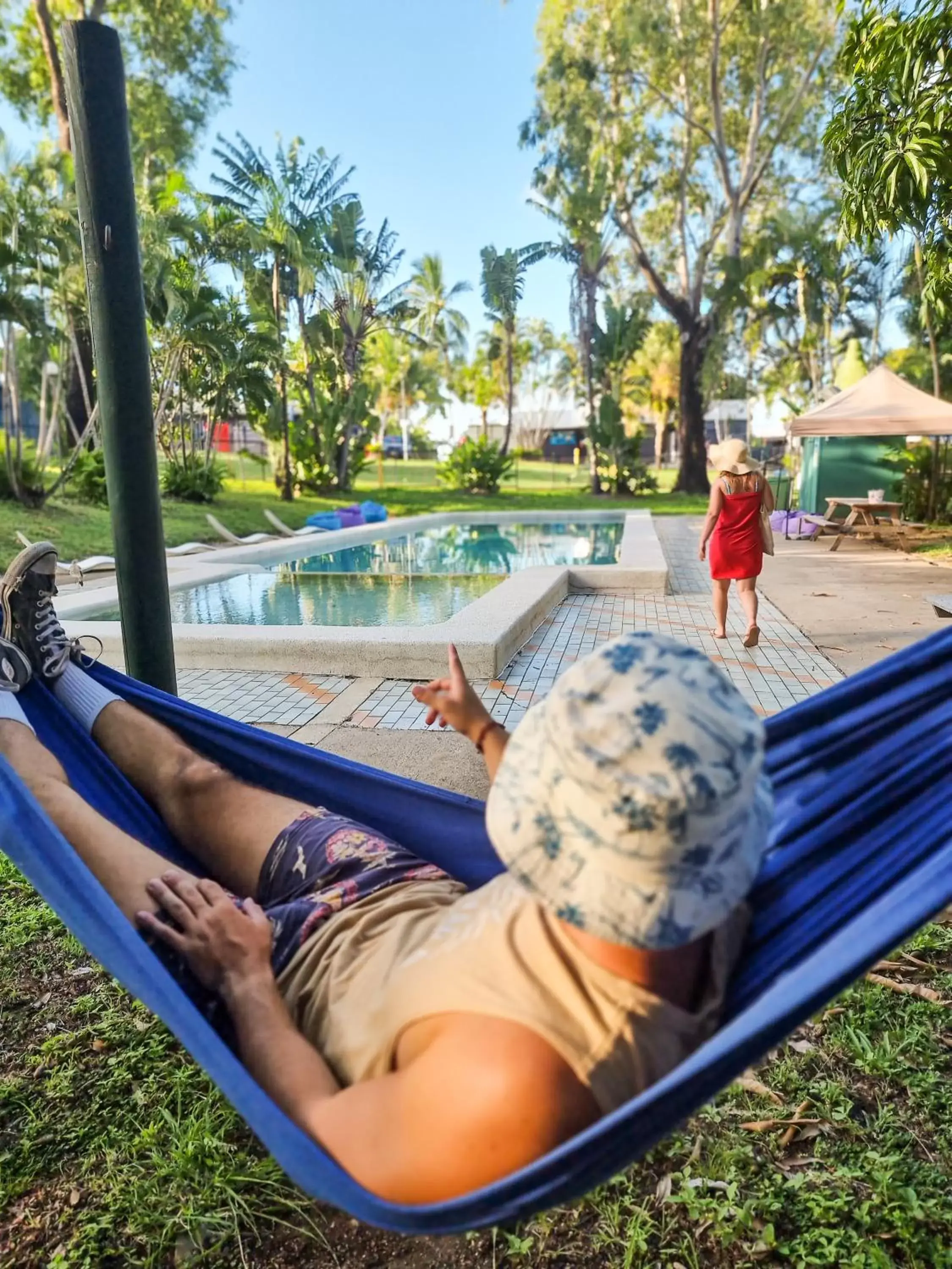 Patio in Nomads Airlie Beach Hotel