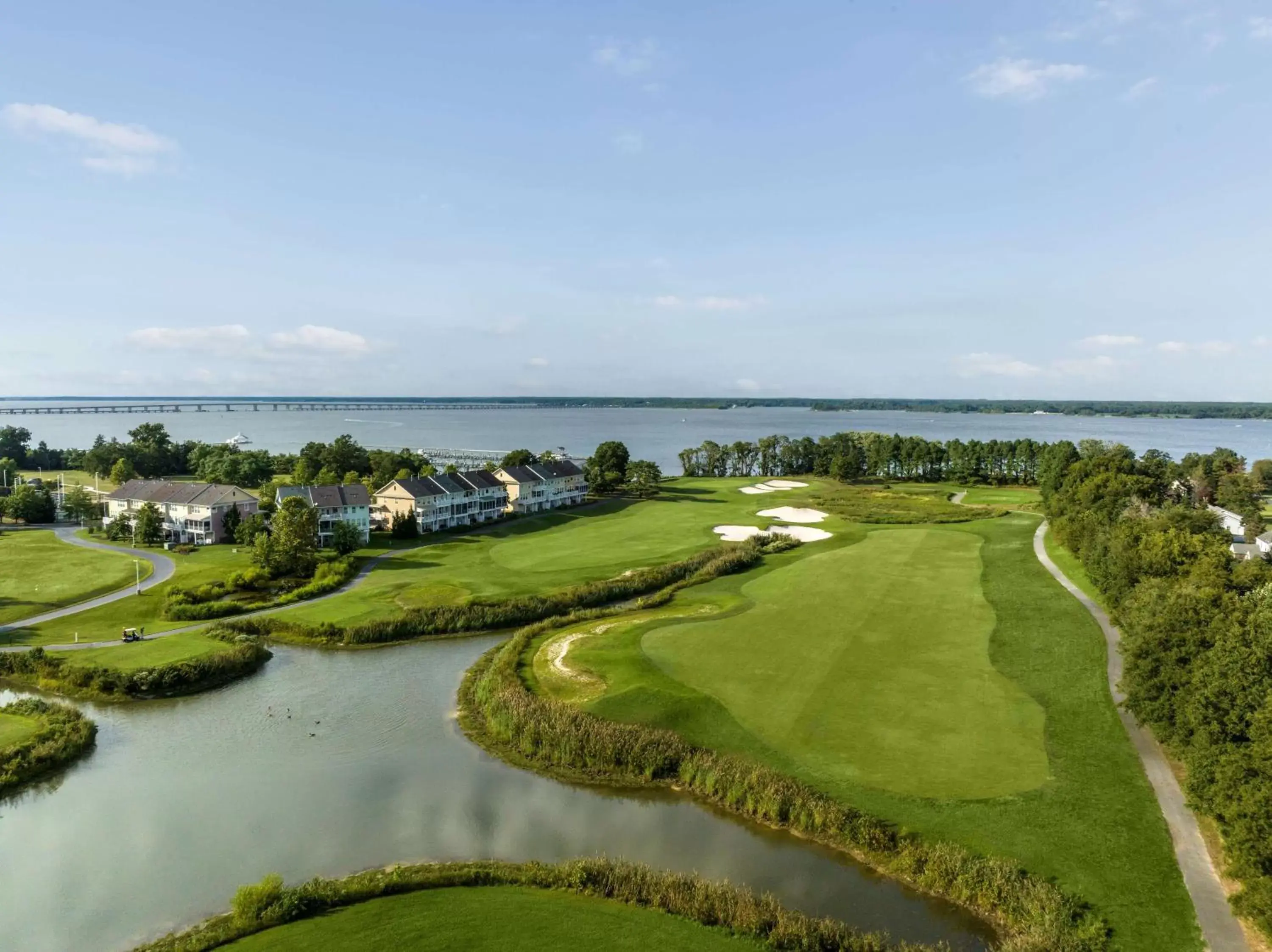 Golfcourse, Bird's-eye View in Hyatt Regency Chesapeake Bay Golf Resort, Spa & Marina