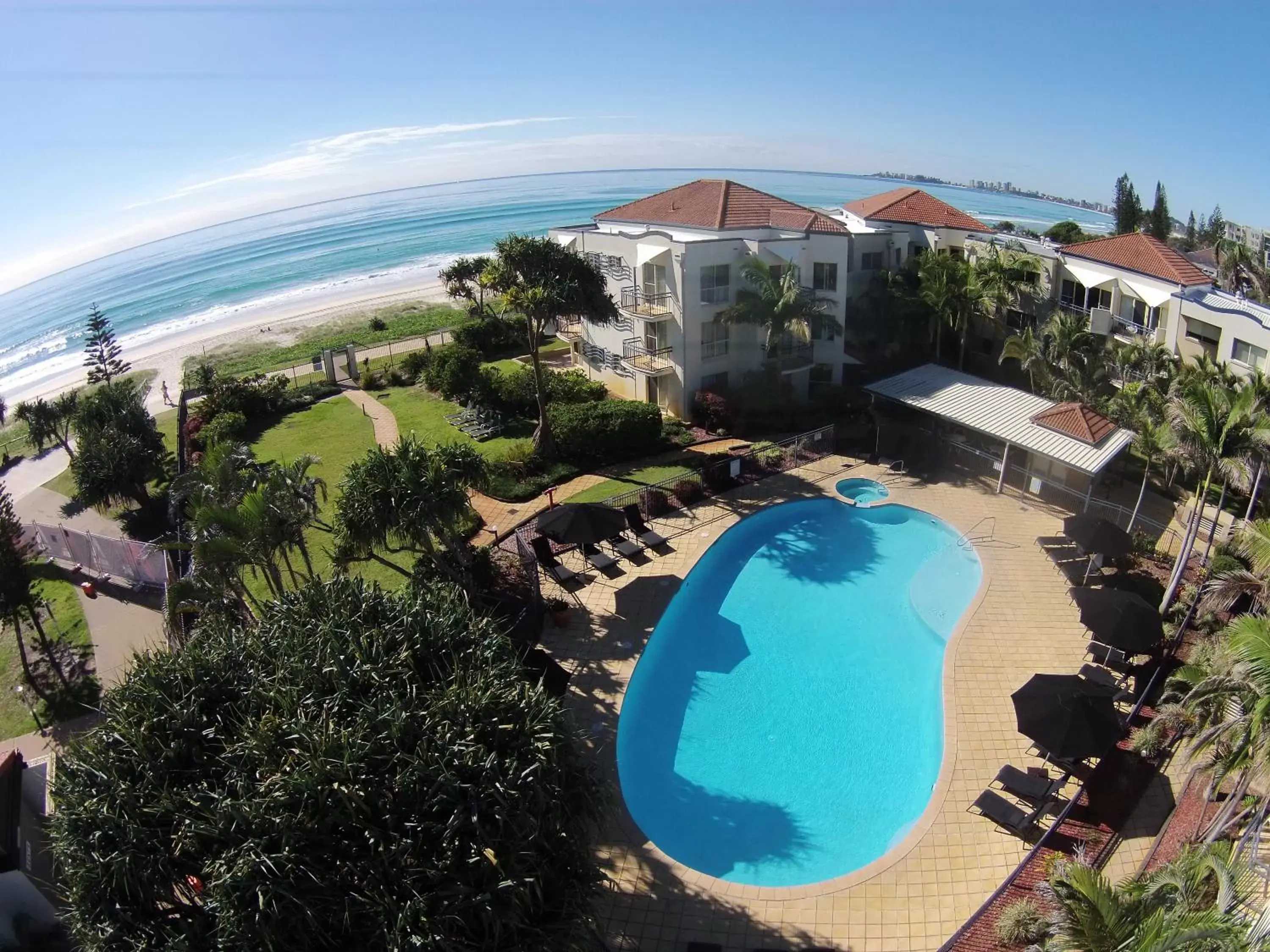 Bird's eye view, Pool View in Golden Riviera Absolute Beachfront Resort