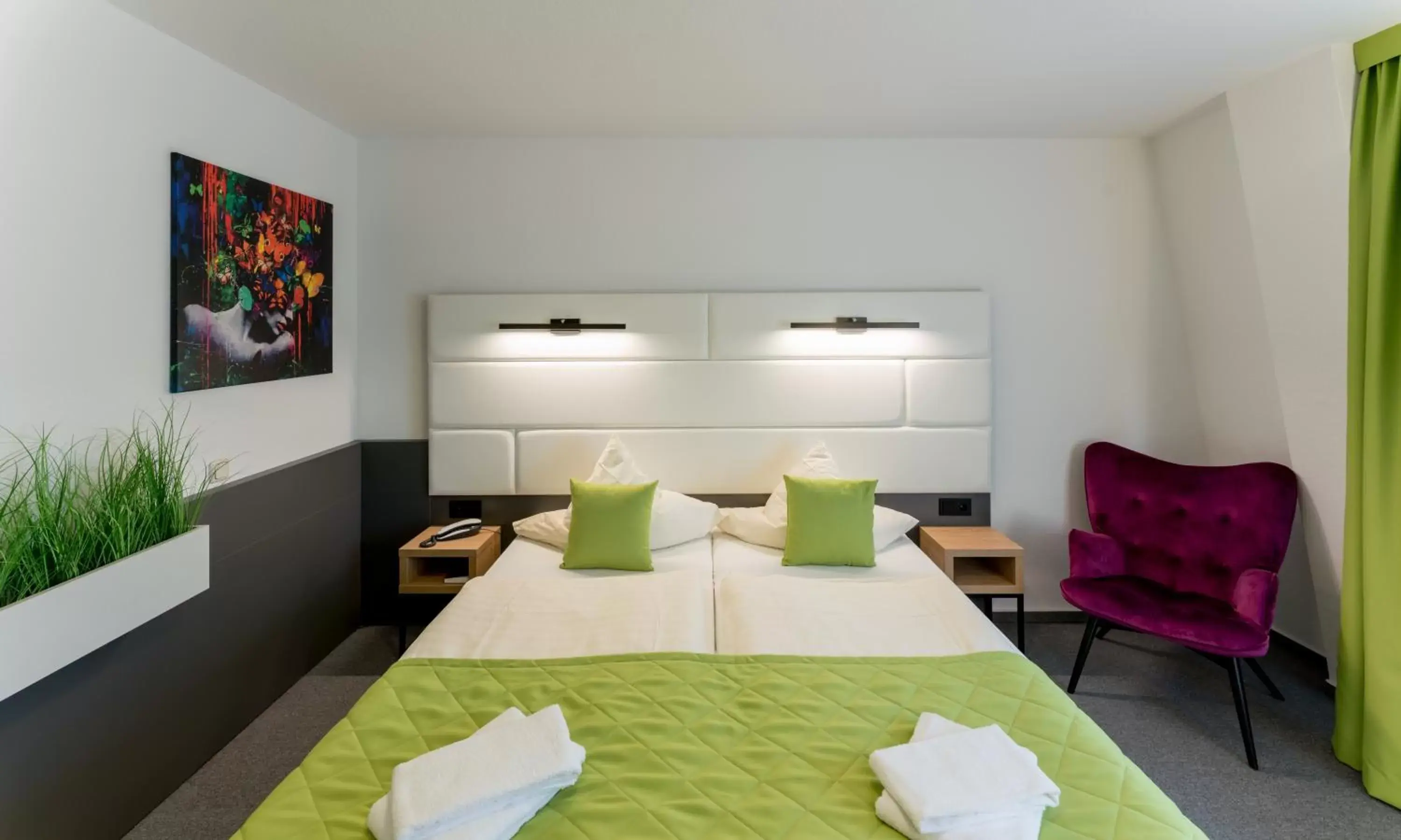 Bed in Hotel Stadtfeld