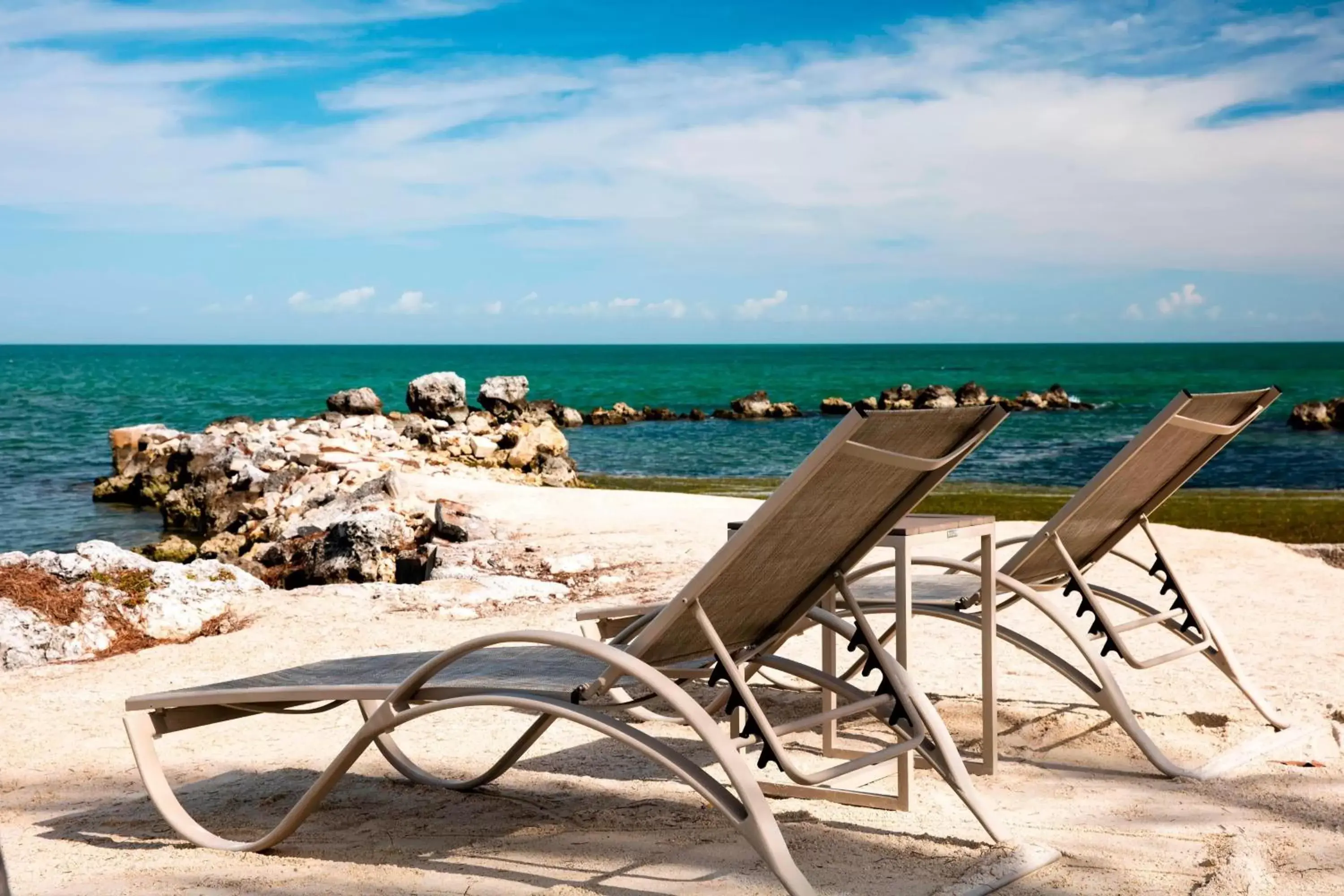 Lounge or bar, Beach in Courtyard by Marriott Faro Blanco Resort