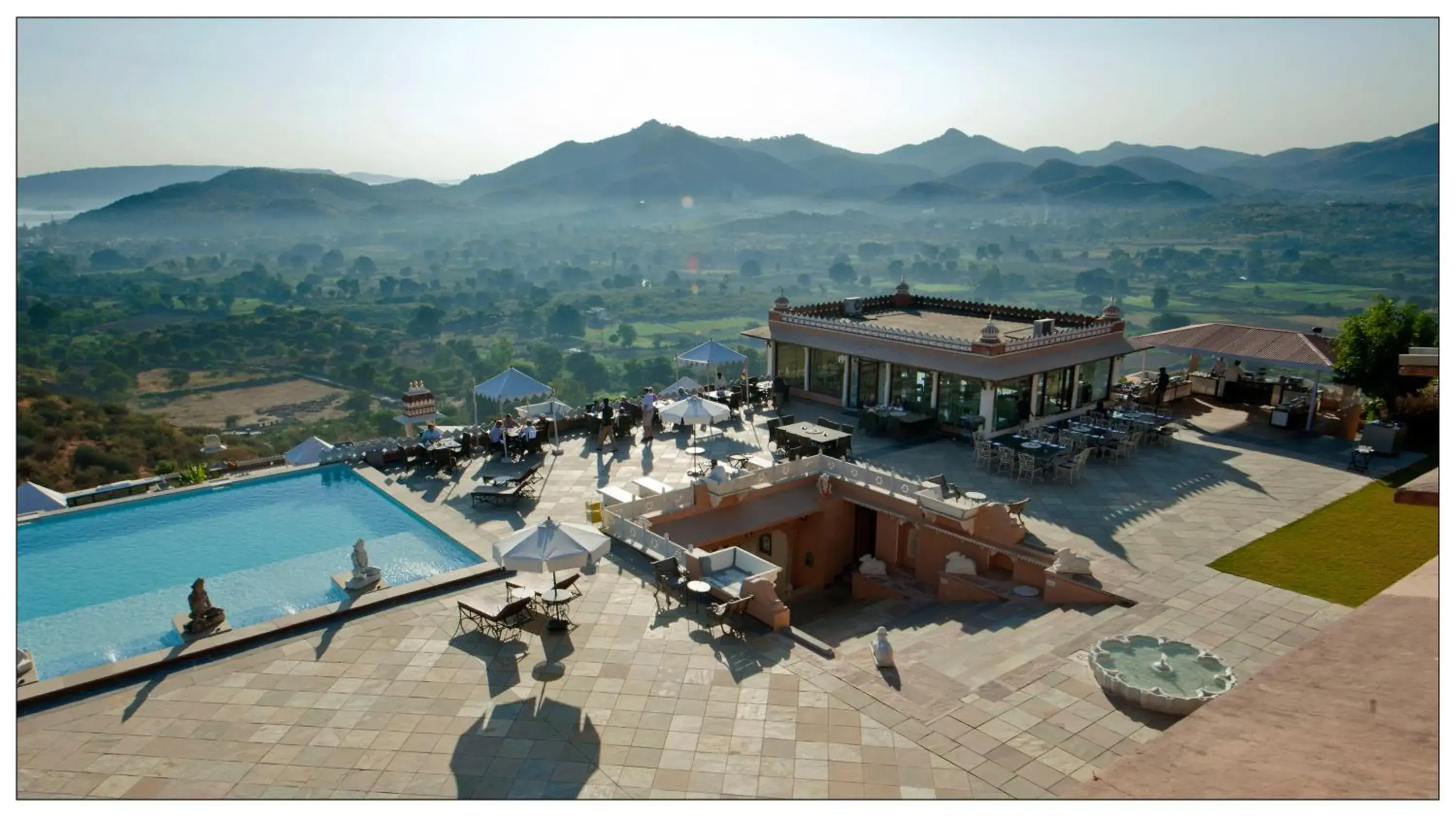 Restaurant/places to eat, Bird's-eye View in Fateh Garh Resort by Fateh Collection