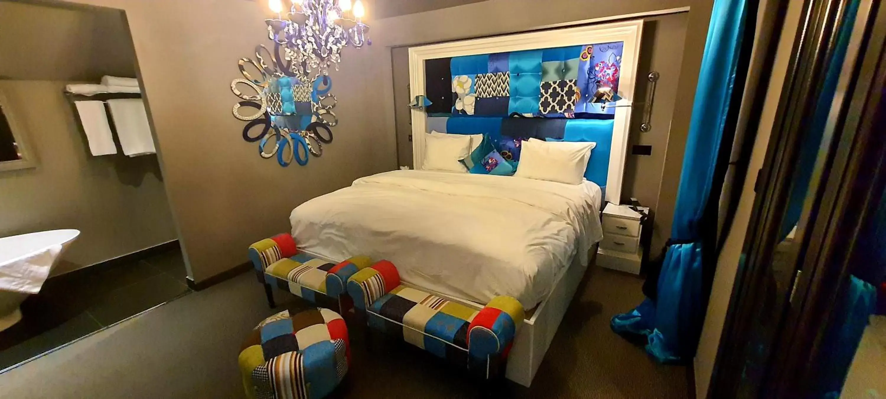 Bedroom in The Exhibitionist Hotel
