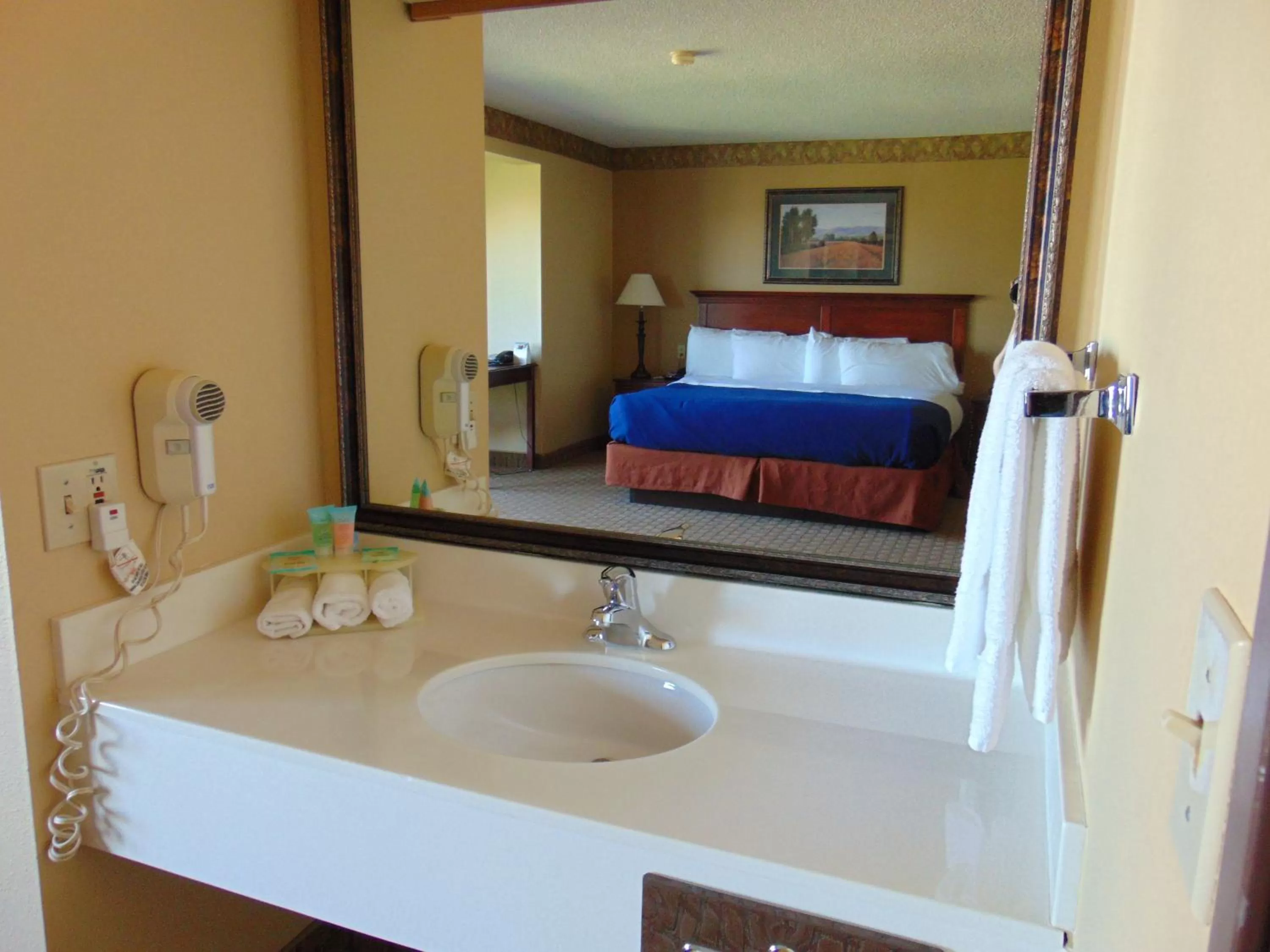 Bathroom, Bed in Horse Creek Inn