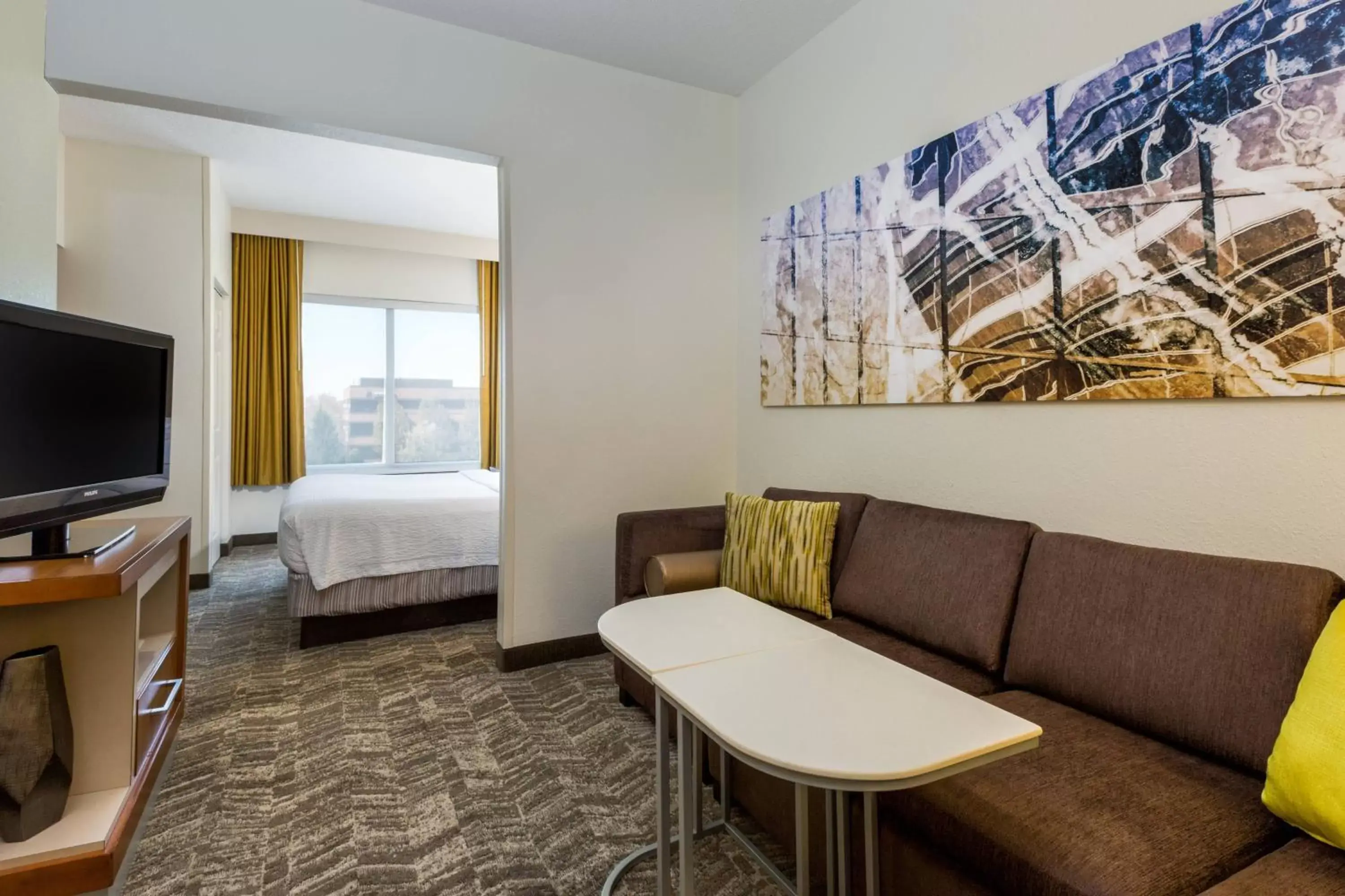 Bedroom, Seating Area in SpringHill Suites Louisville Hurstbourne/North