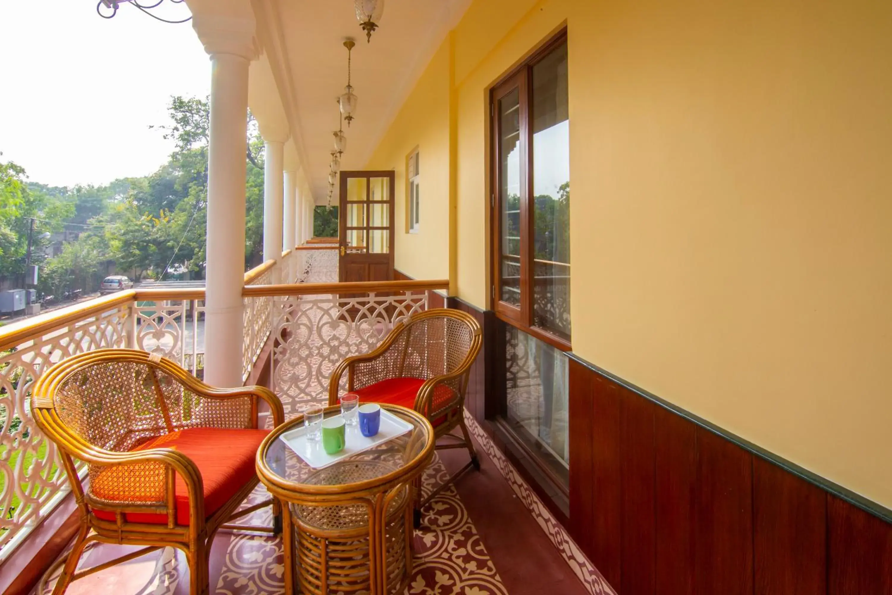 Balcony/Terrace in Jai Niwas Garden Hotel
