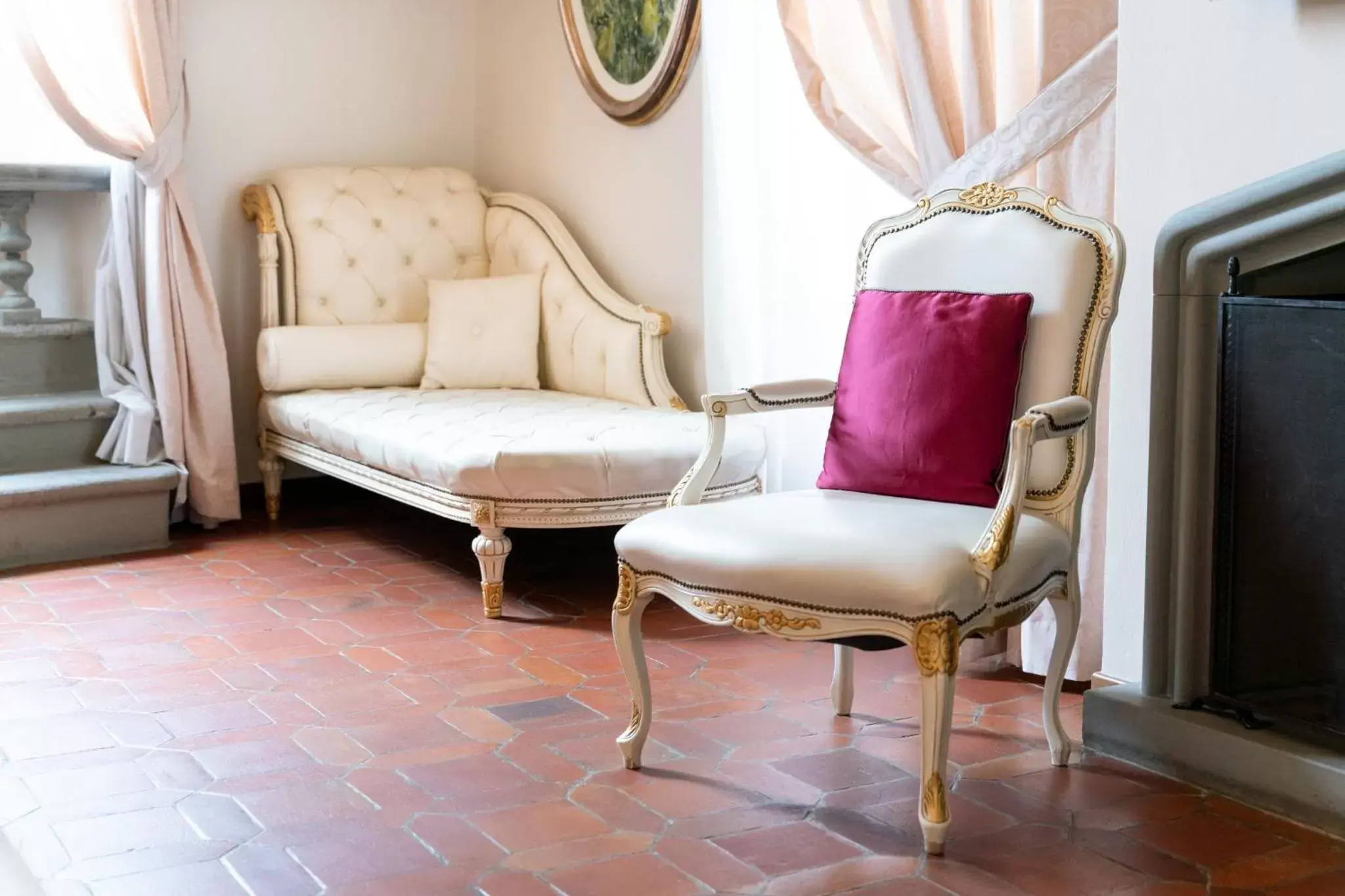 Decorative detail, Seating Area in Art Hotel Villa Agape