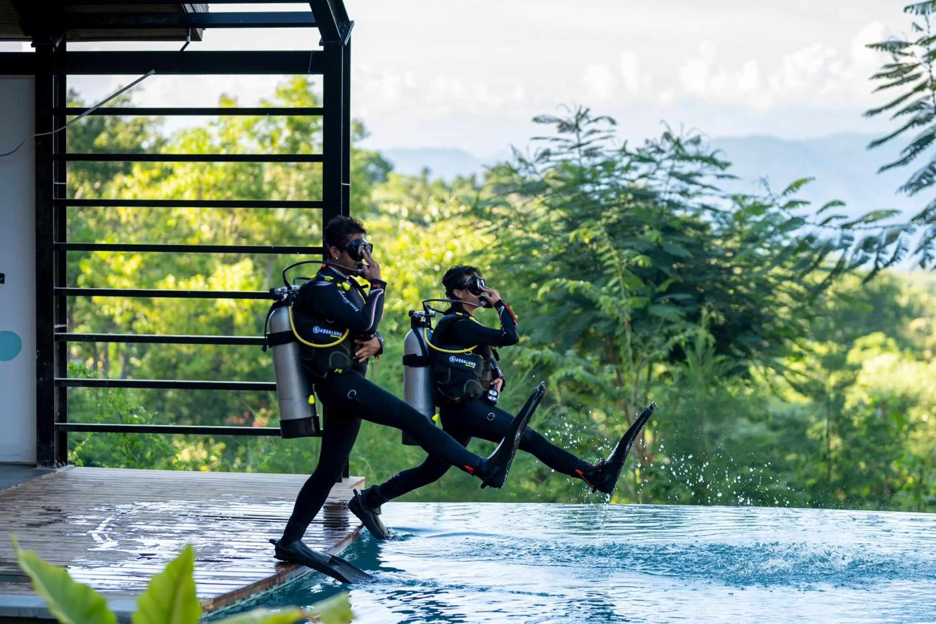 Diving in Deep Roots Dive & Yoga Resort