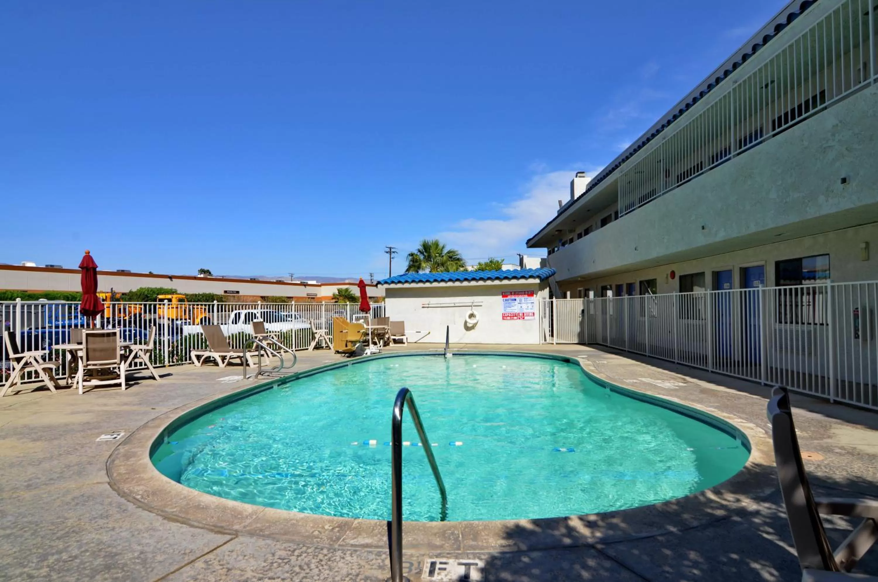 Swimming pool in Motel 6-North Palm Springs, CA - North