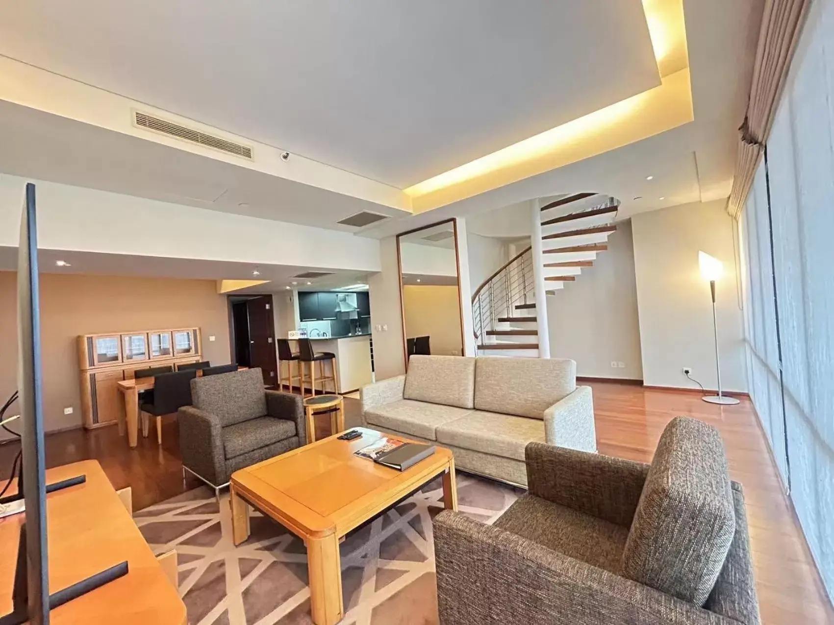 Seating Area in Shanghai Centre Serviced Apartment