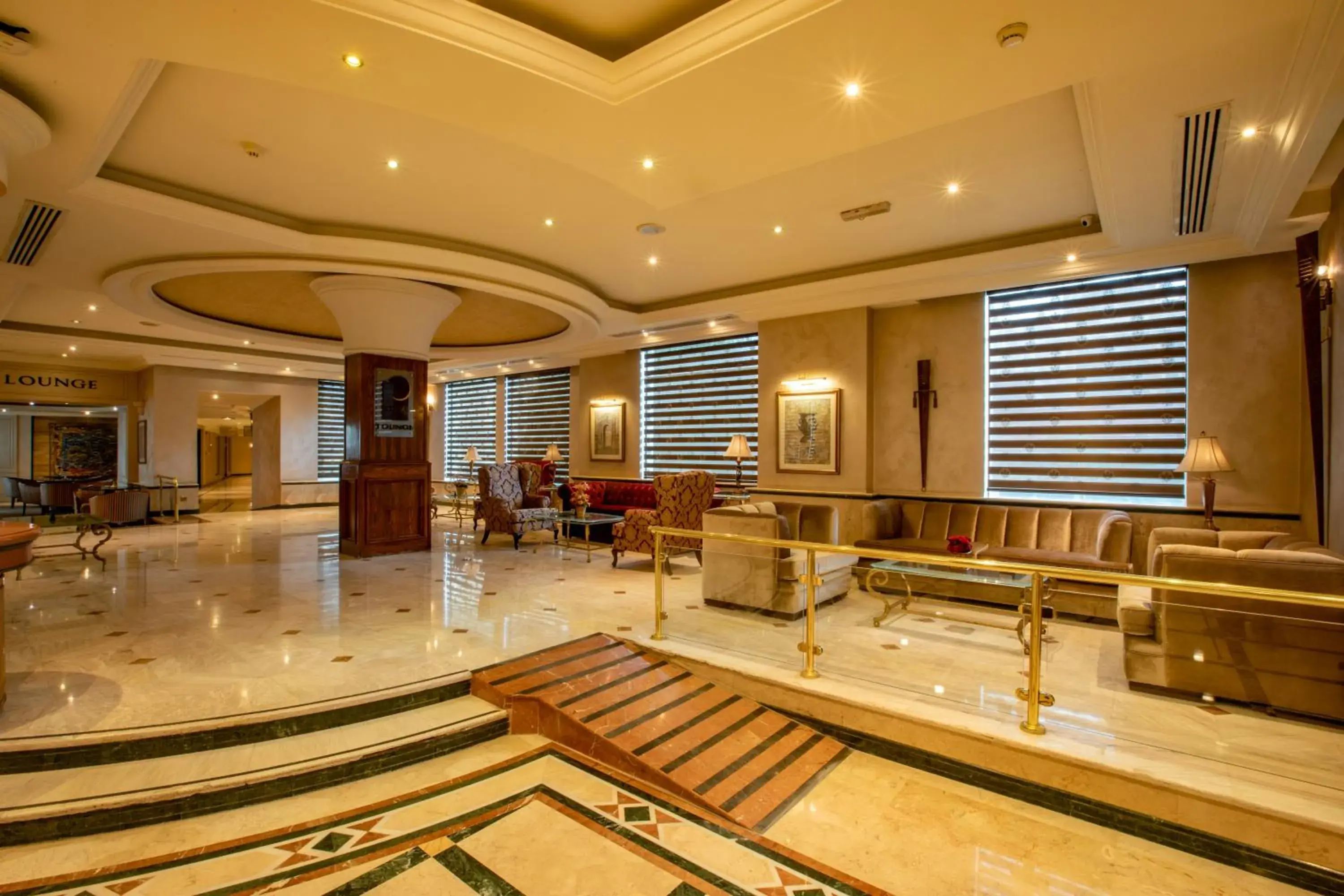 Lobby or reception in Bristol Amman Hotel