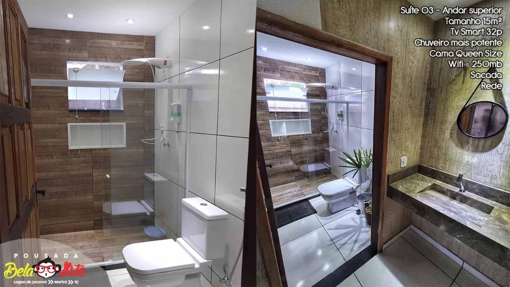 Bathroom in Pousada Bela Vista Maricá