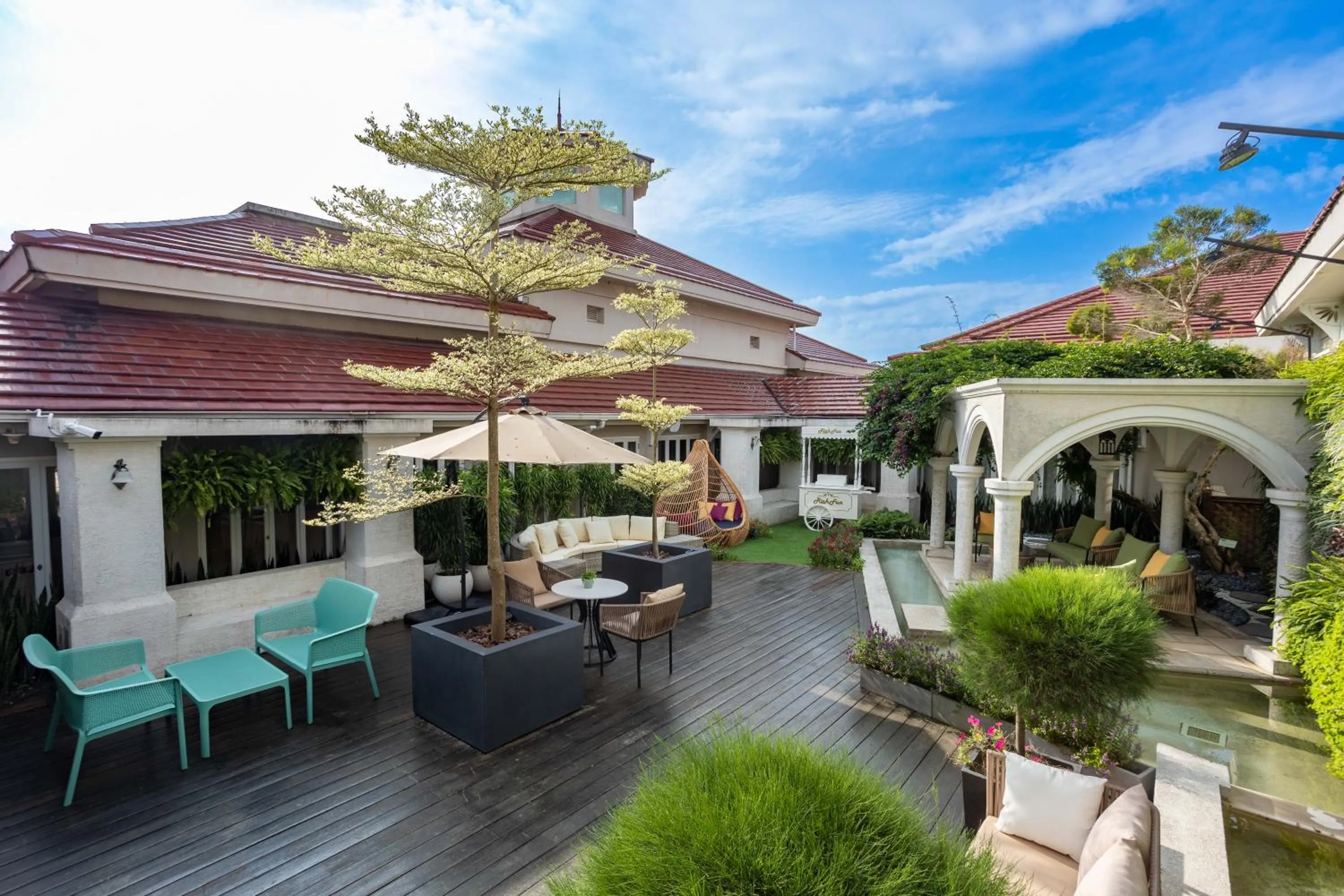 Garden view in Hualien Farglory Hotel