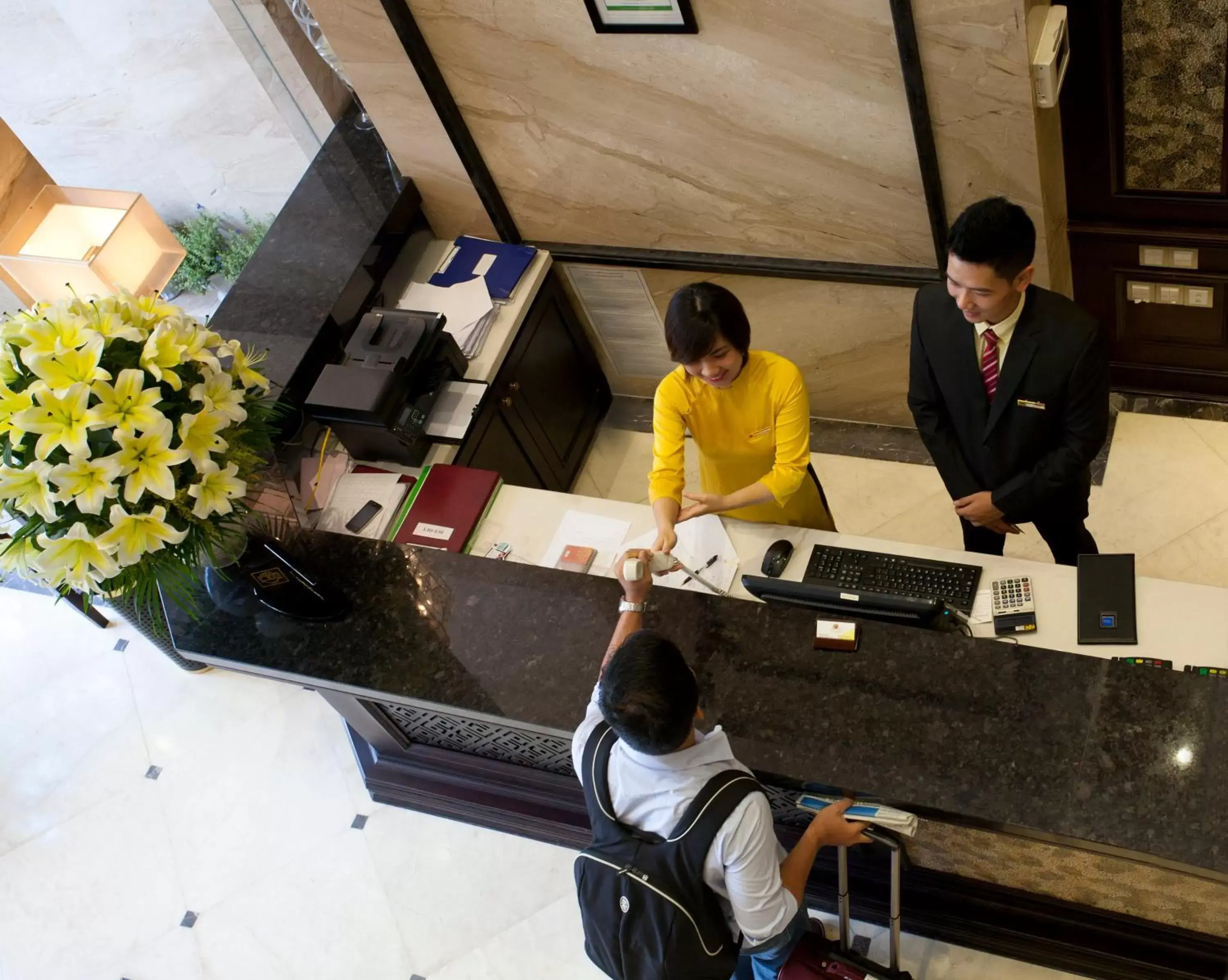 Lobby or reception in Golden Lotus Luxury Hotel