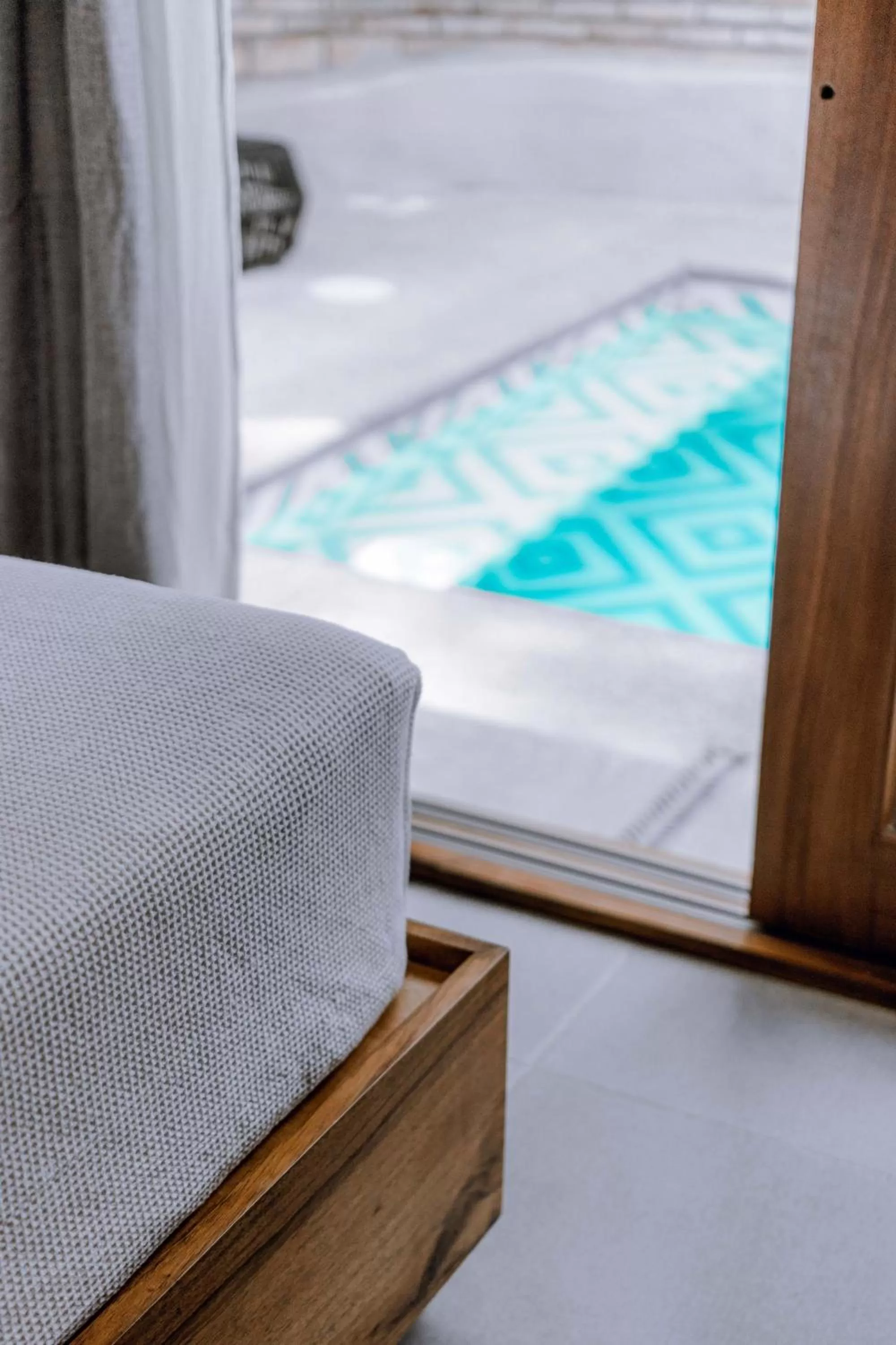 Pool view, Bed in DISTRITO 88 - Hotel Boutique Only Adults