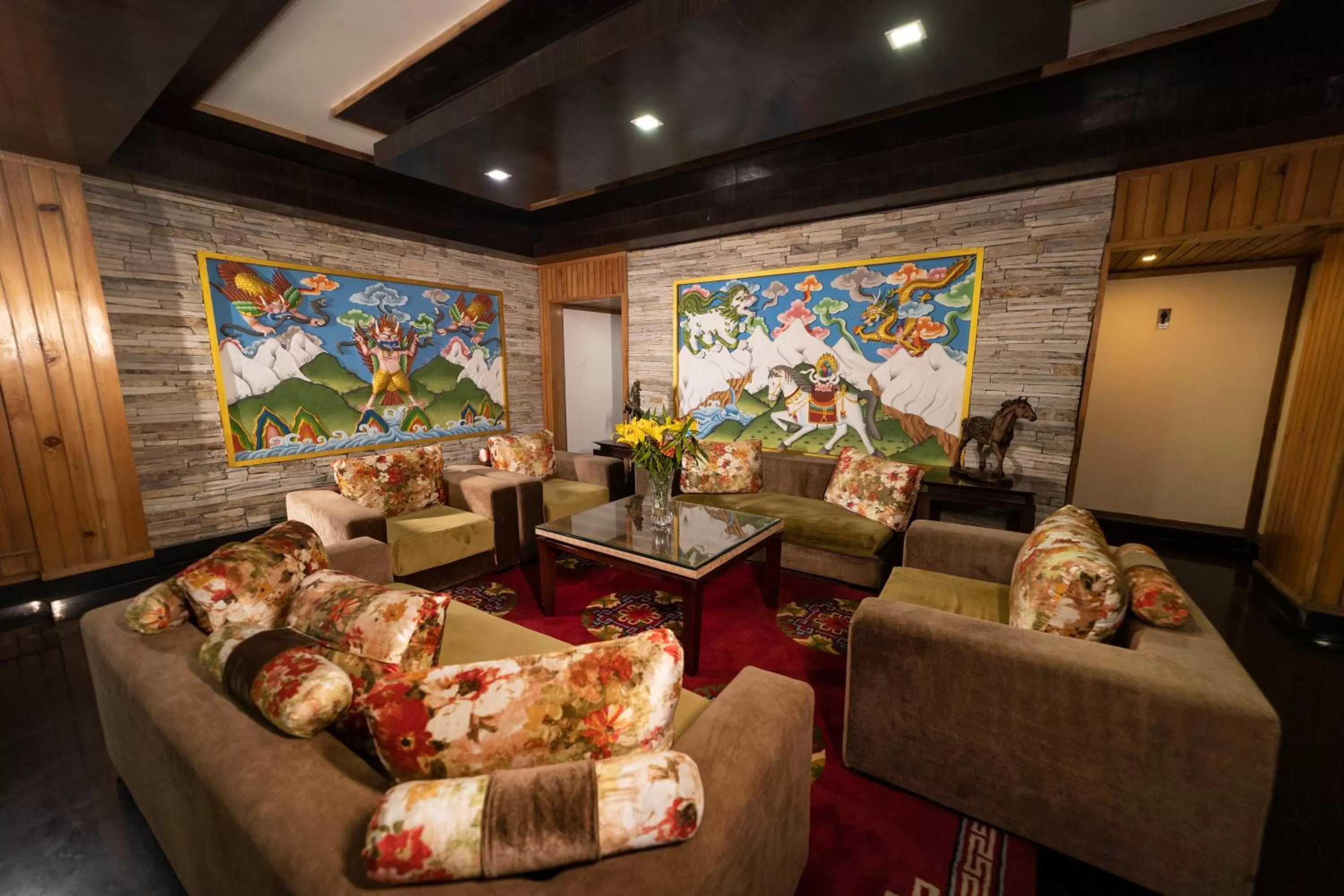 Living room in Yangthang Heritage