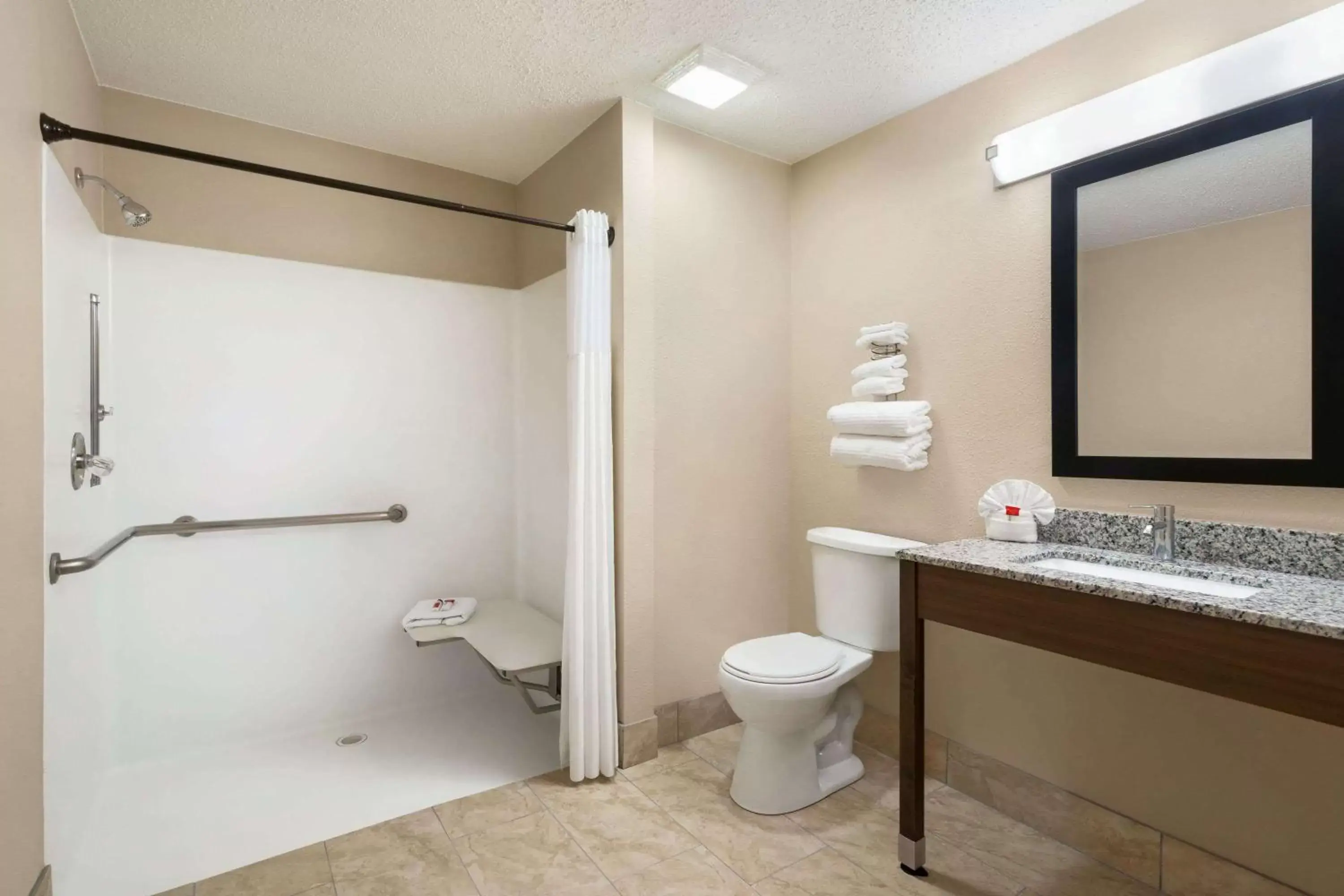 Shower, Bathroom in Super 8 by Wyndham Liberal KS