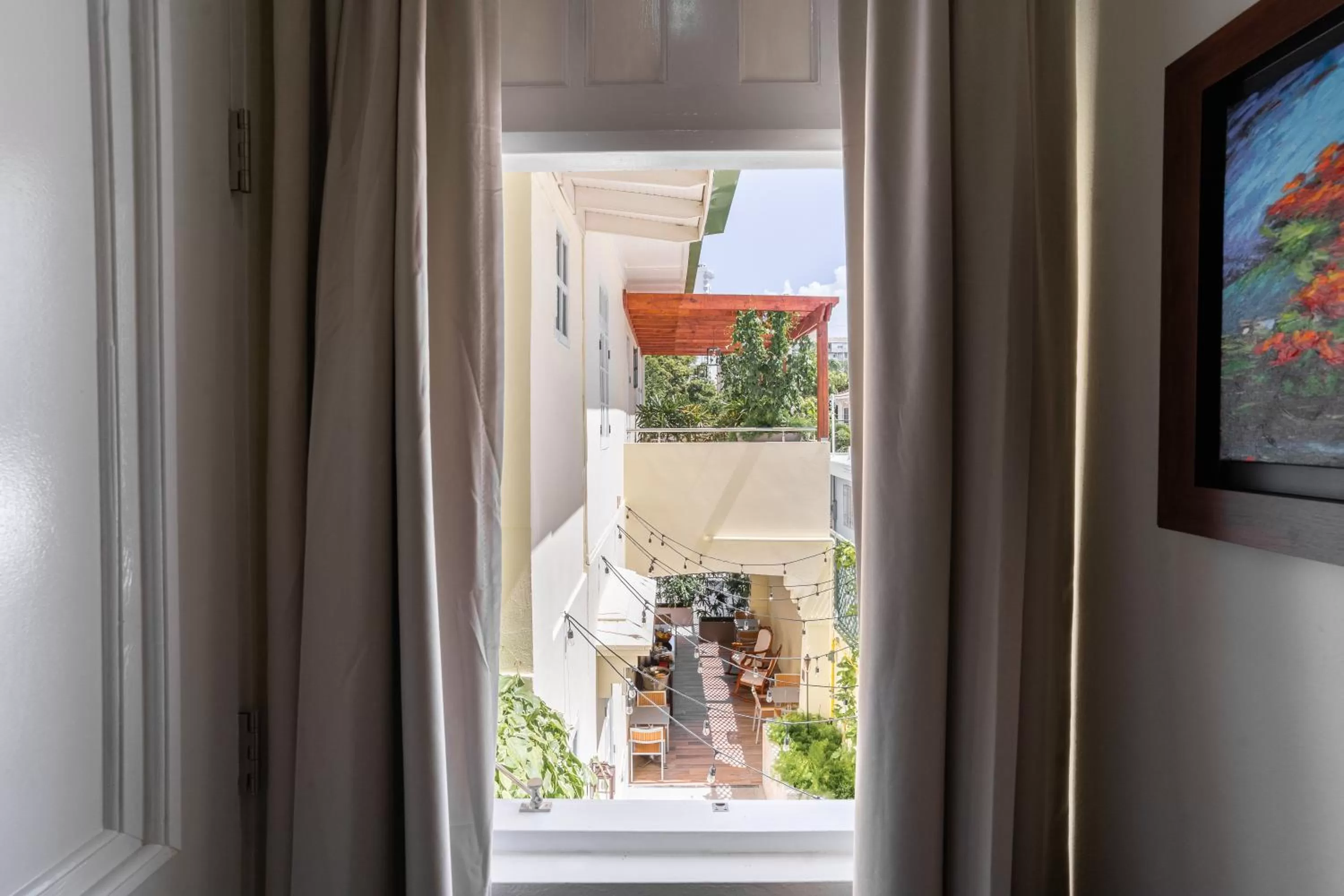 Garden view in Casa Wilson Inn