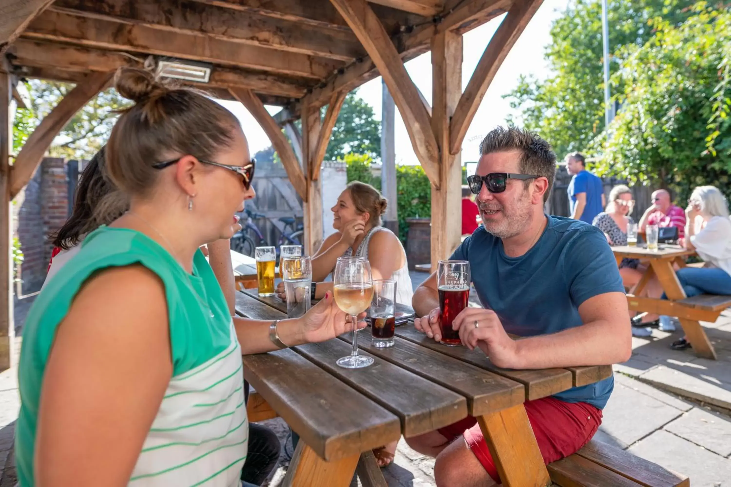 Patio in The Sun Inn