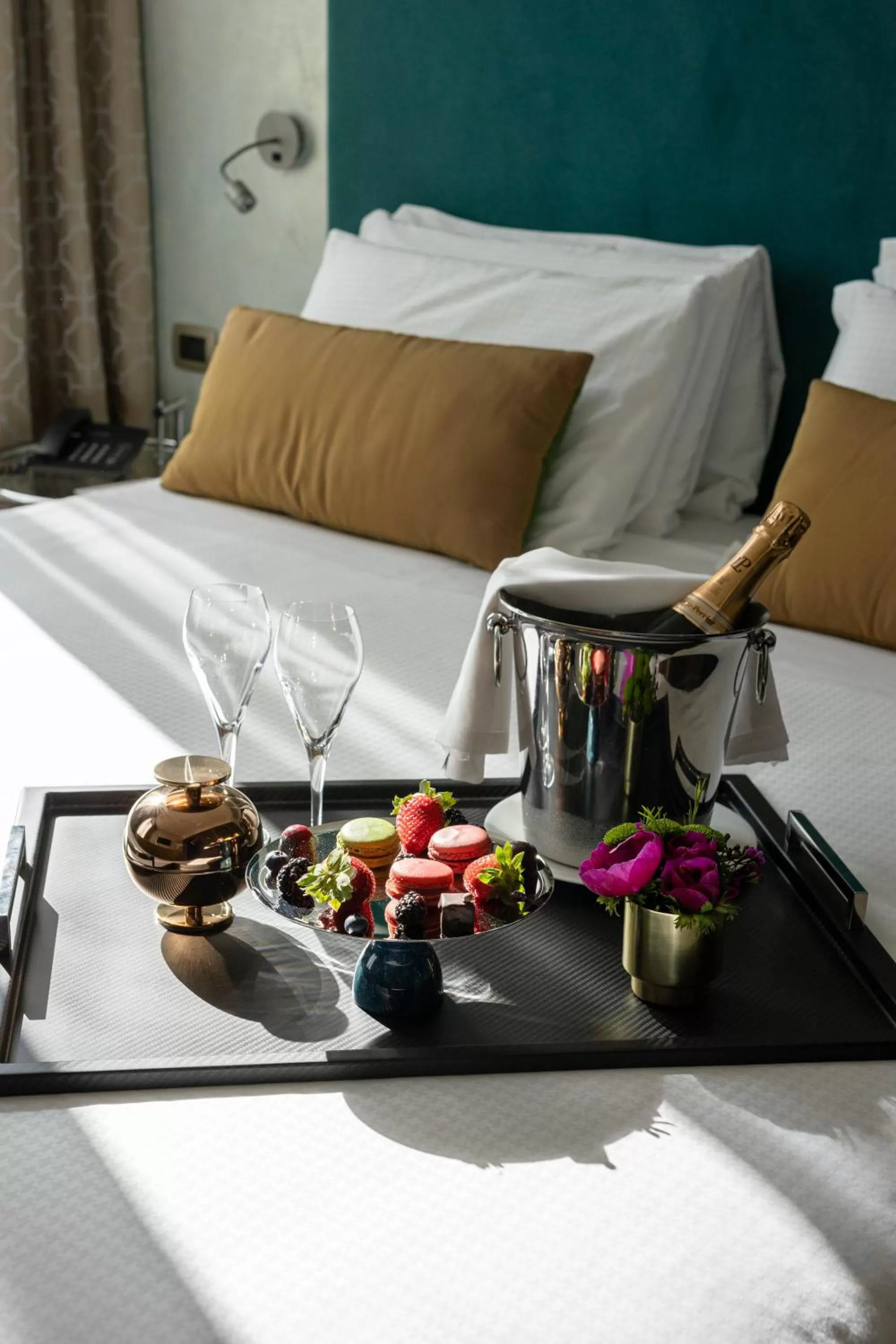 Bed in Bianca Maria Palace Hotel