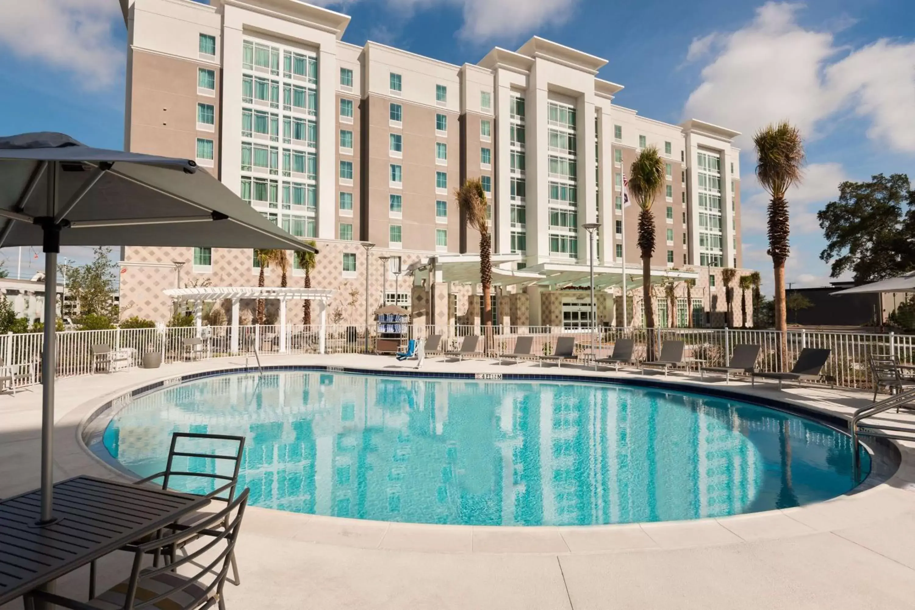 Pool view, Swimming Pool in Hampton Inn & Suites Tampa Airport Avion Park Westshore
