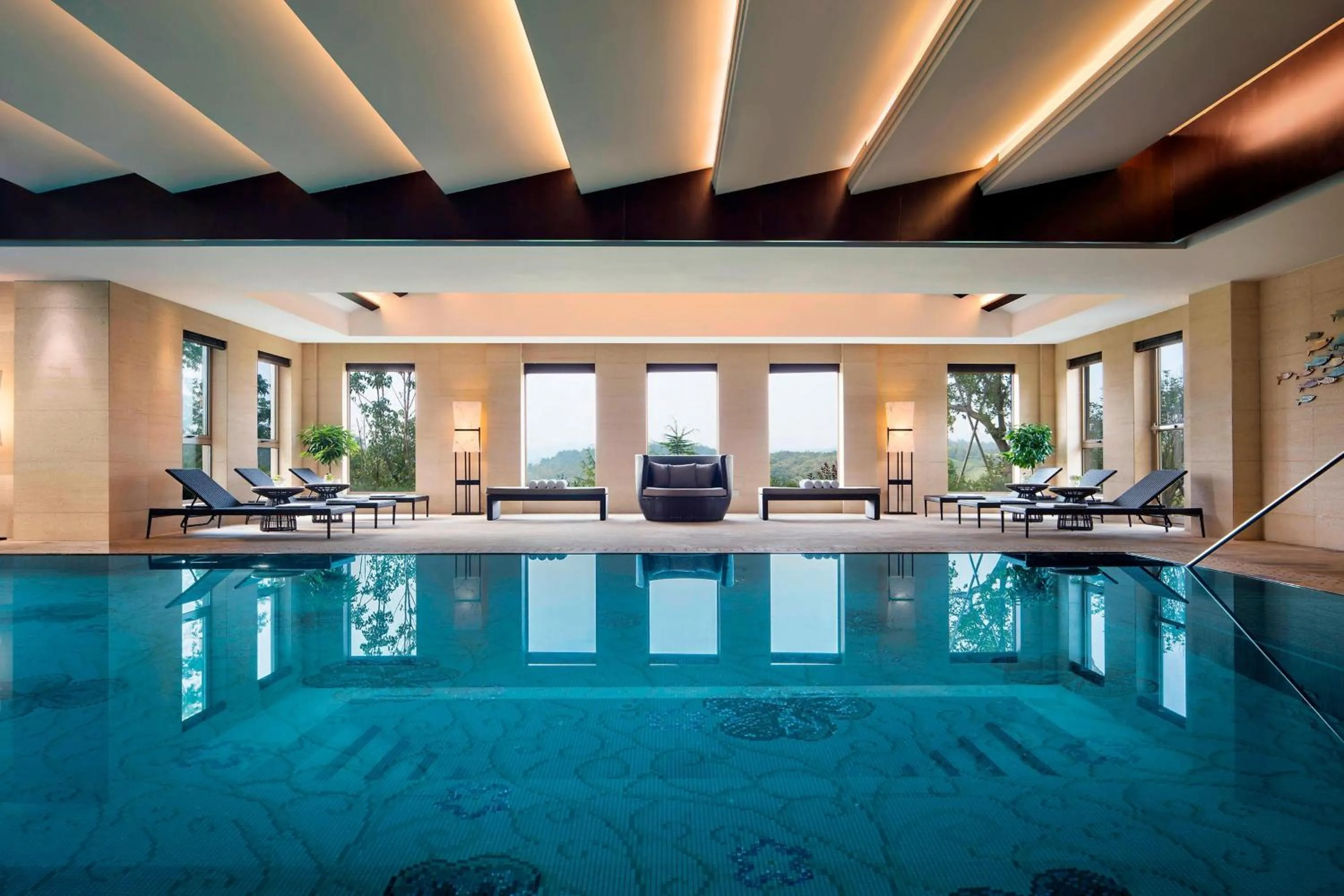 Swimming pool in JW Marriott Hotel Zhejiang Anji