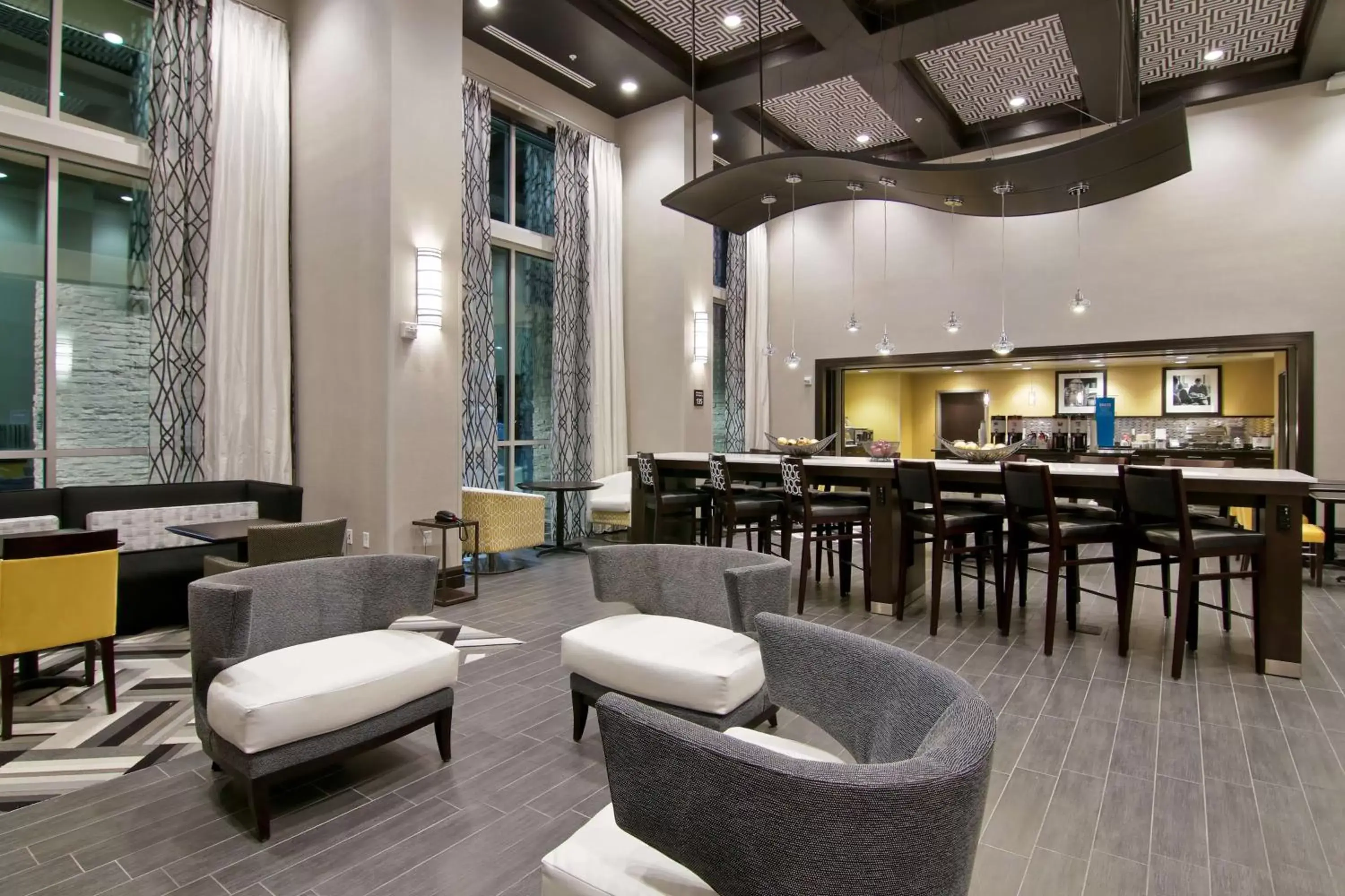 Lobby or reception in Hampton Inn & Suites Bellevue Downtown/Seattle Lobby or reception in Hampton Inn & Suites Bellevue Downtown/Seattle