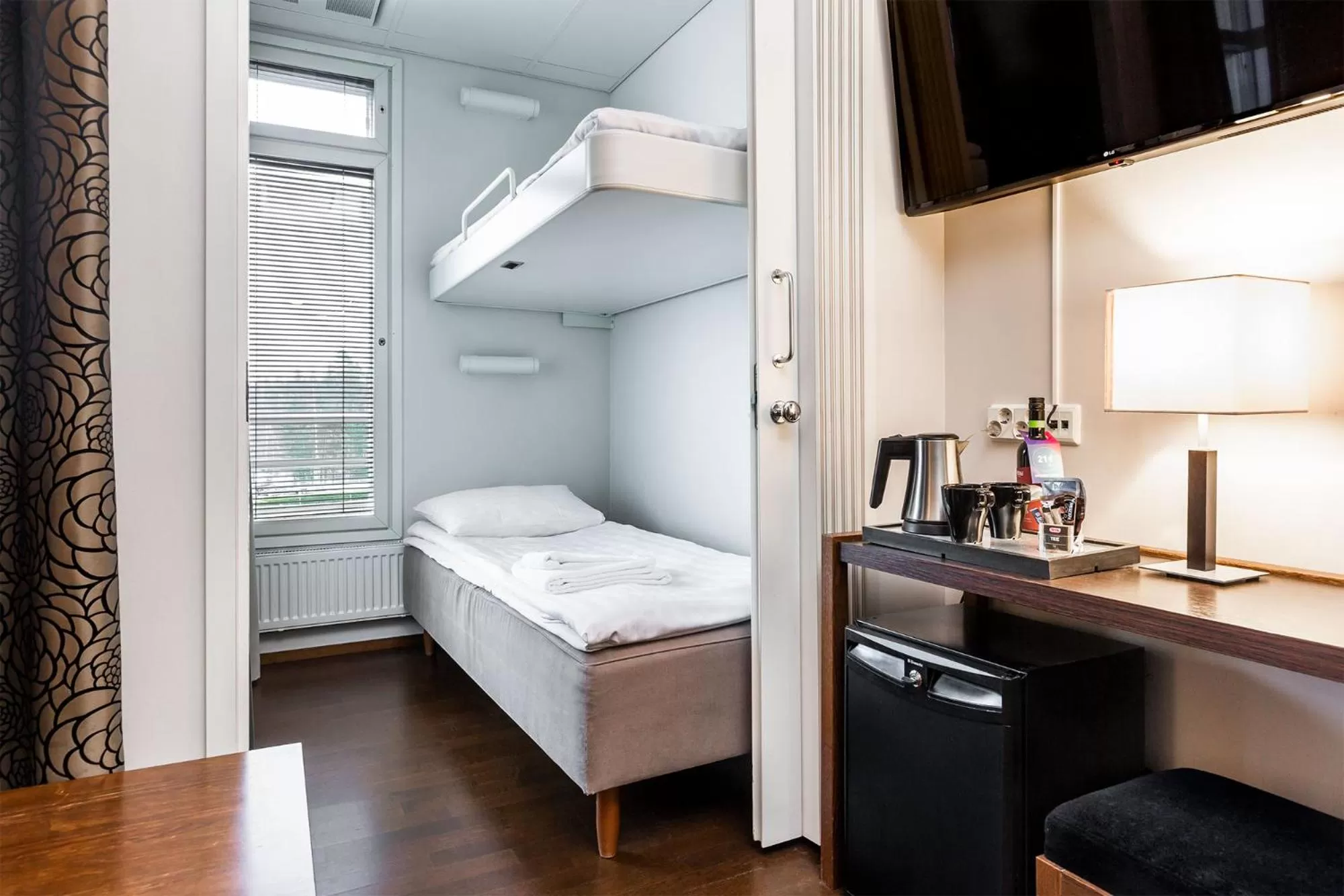 Bed in Finlandia Hotel Imatran Kylpylä Spa