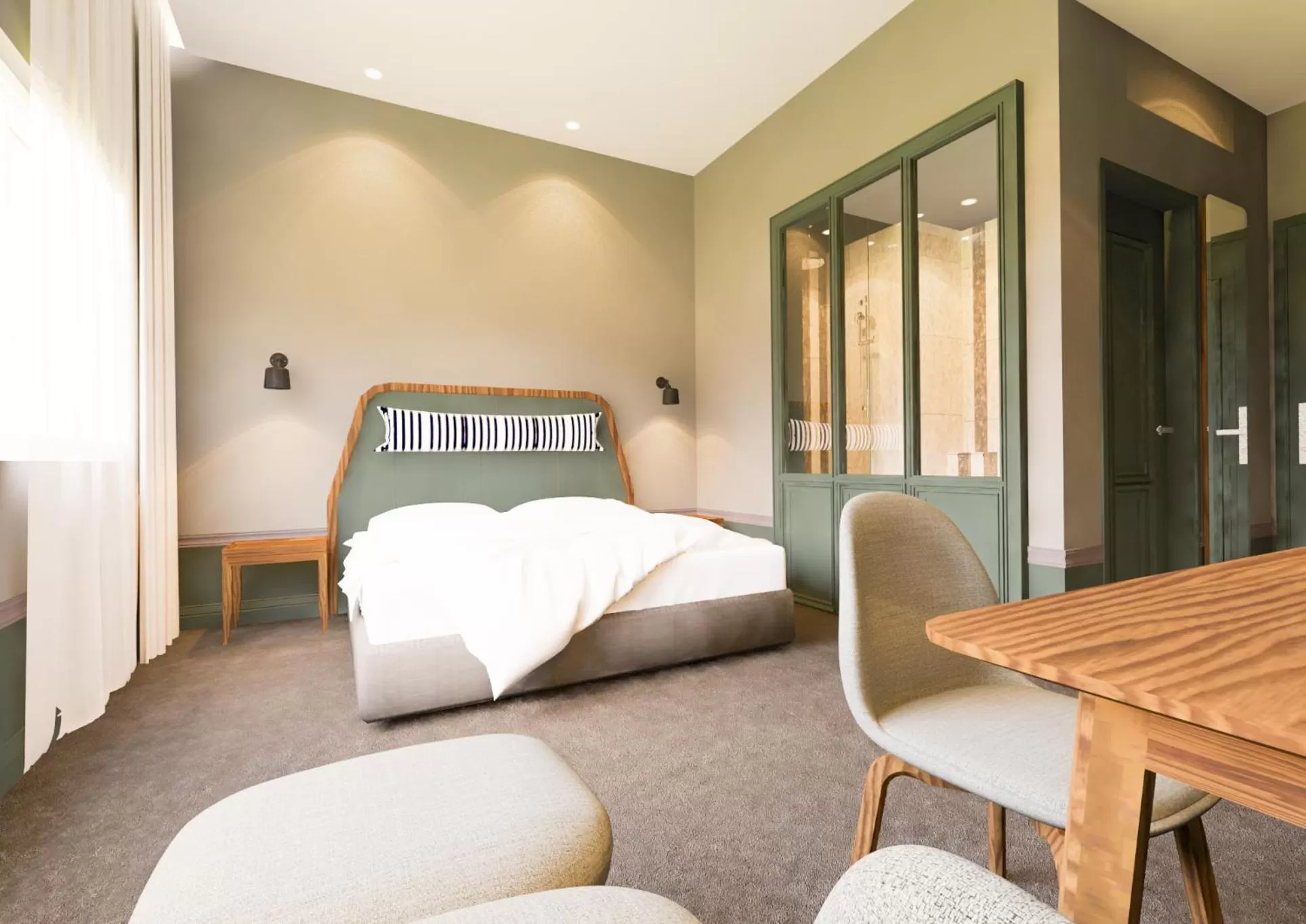 Photo of the whole room, Bed in The Jesselton Hotel