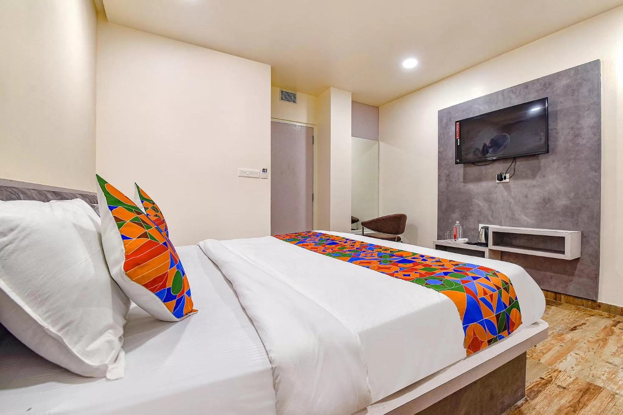 Bed in FabHotel Prime Rudra