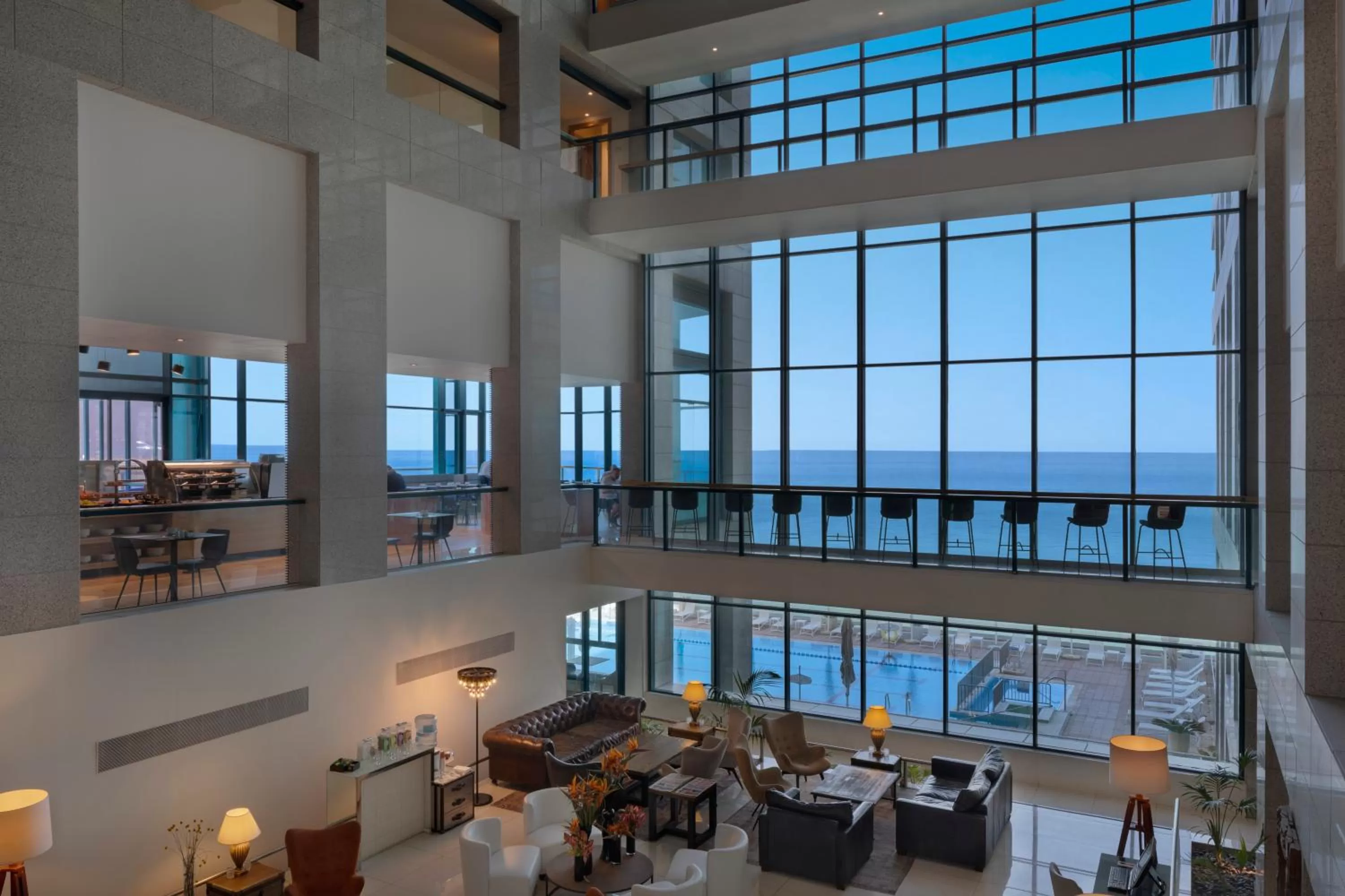 Lobby or reception in Herbert Samuel Okeanos Suites Herzilya