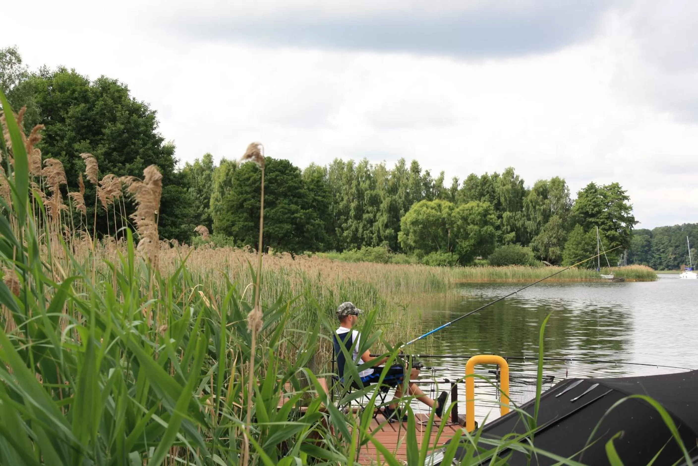 Fishing in Port Jeziorak