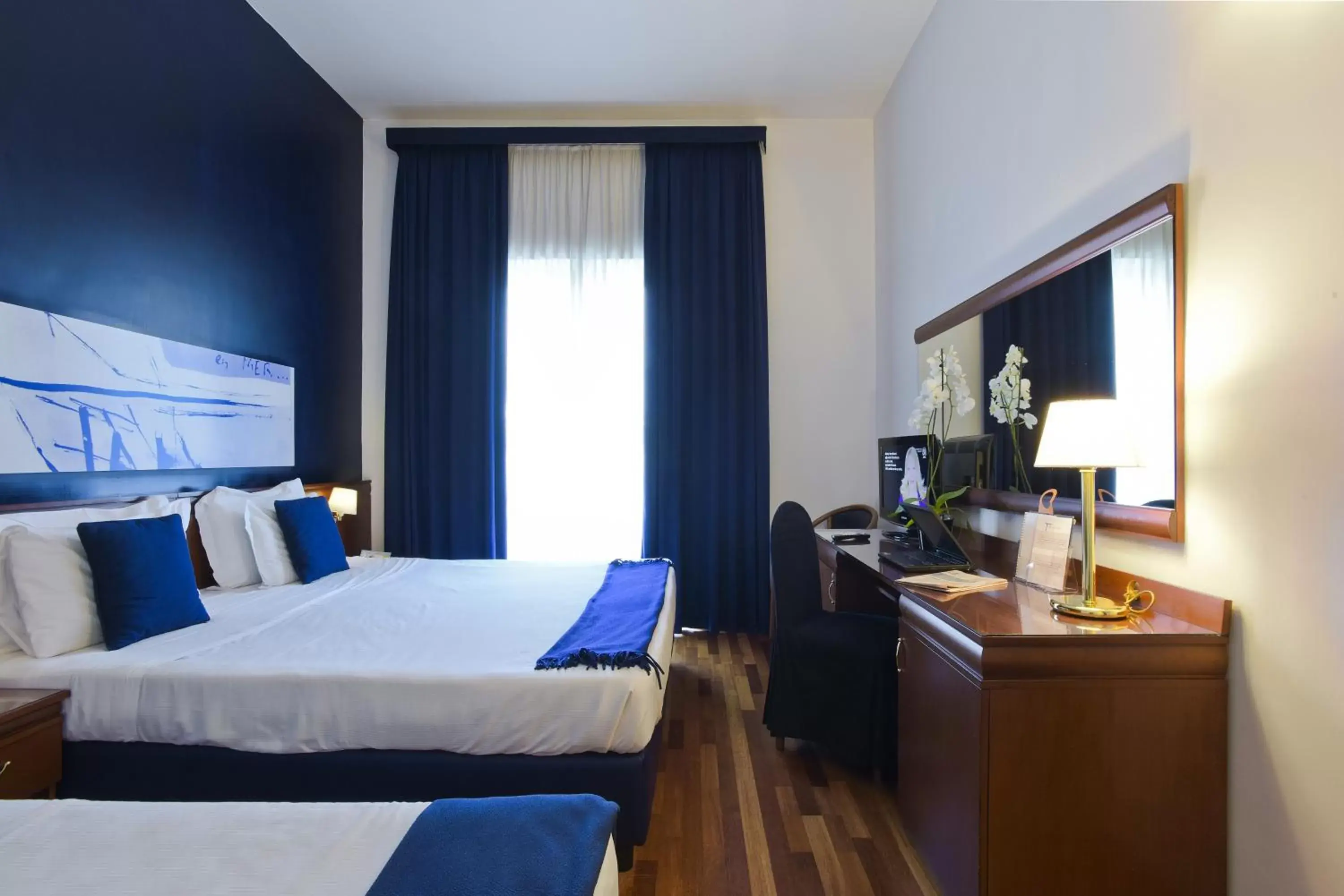 Bedroom, Bed in Grand Hotel Tiberio