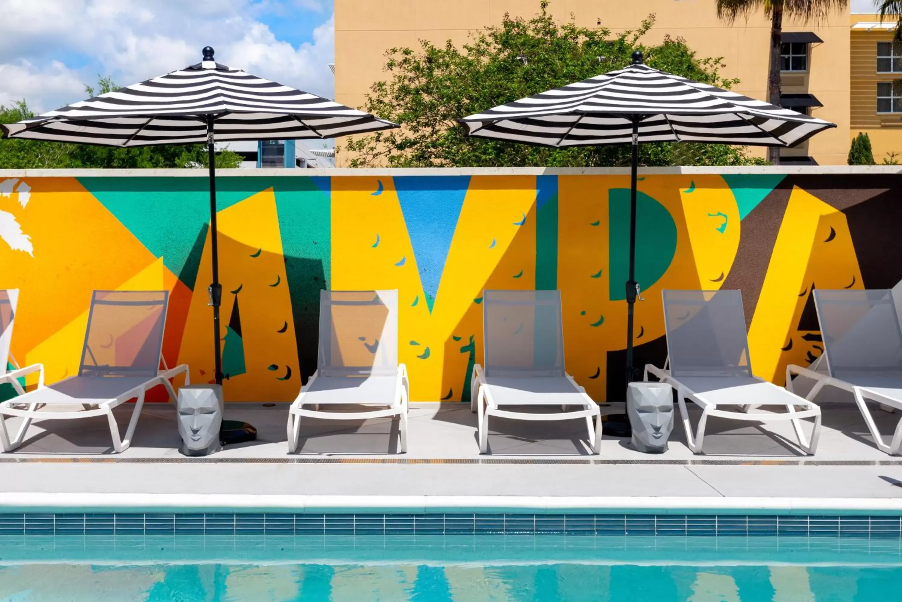 Pool view in Hyatt House Tampa Airport/Westshore