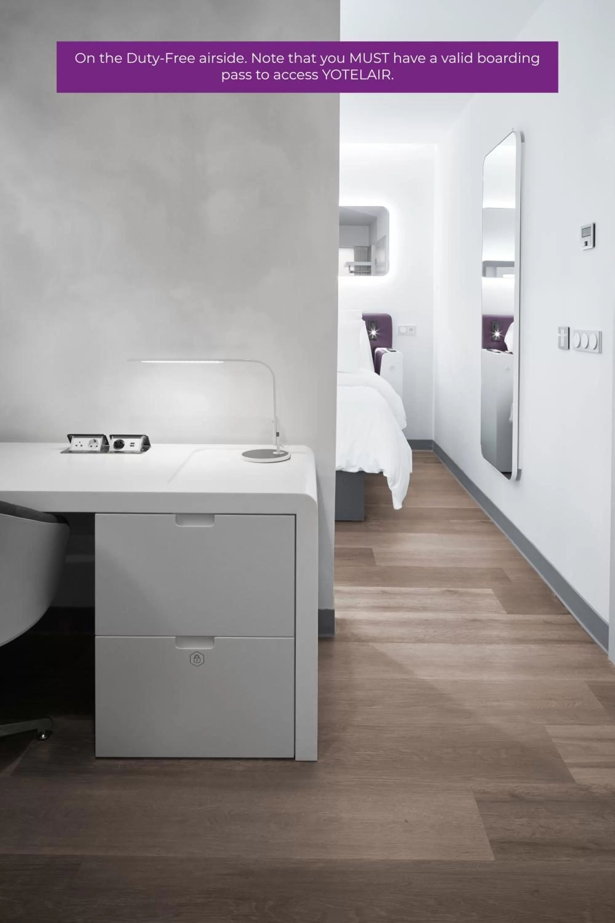 Bed in YOTELAIR Istanbul Airport, Duty free - International Transit area