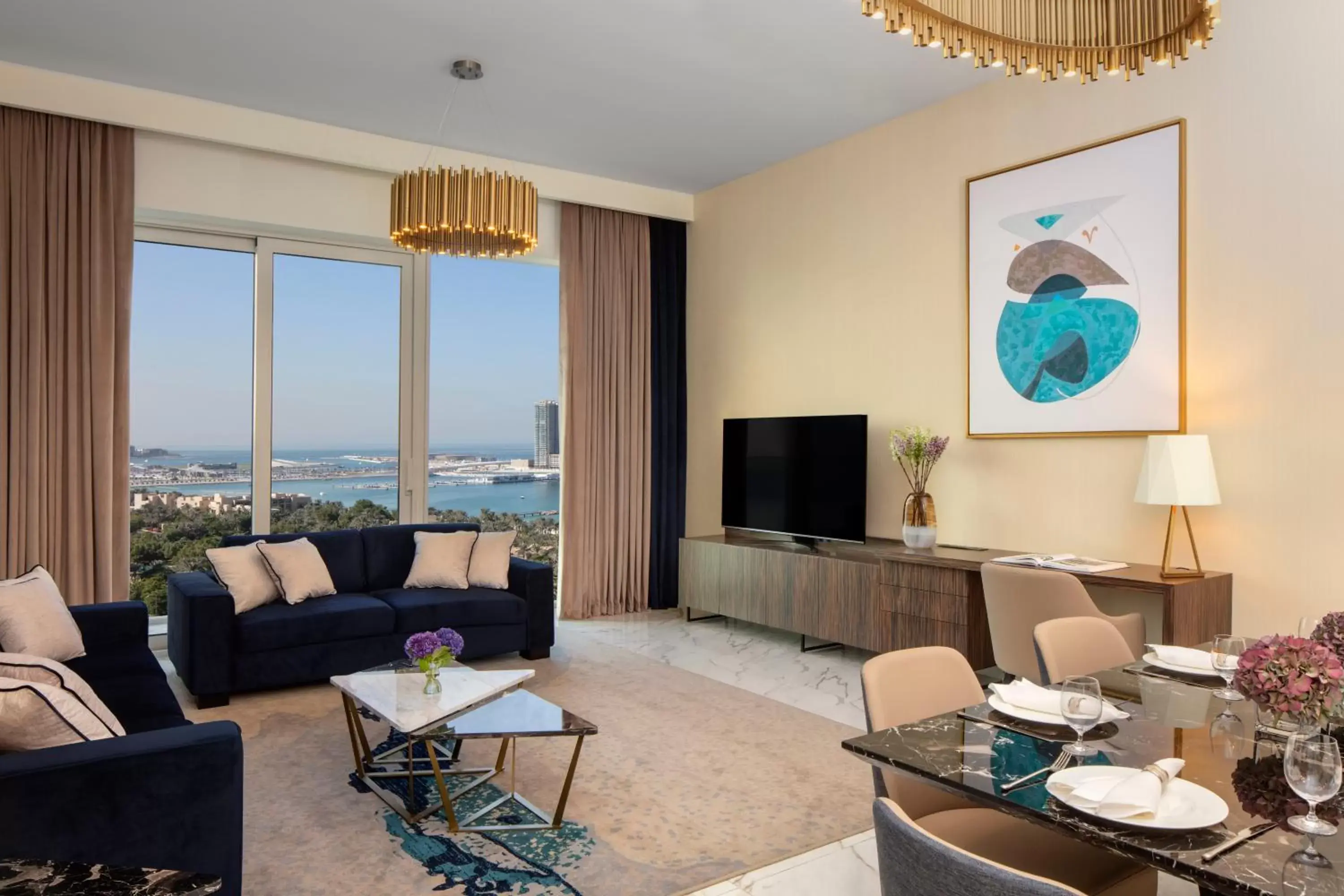 TV and multimedia, Seating Area in Avani Plus Palm View Dubai Hotel & Suites