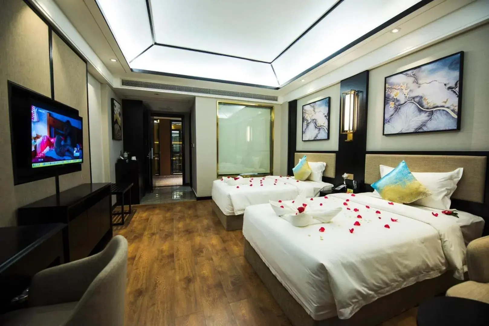 Deluxe Twin Room in Le Chen Miiya Hotel Deluxe Twin Room in Le Chen Miiya Hotel