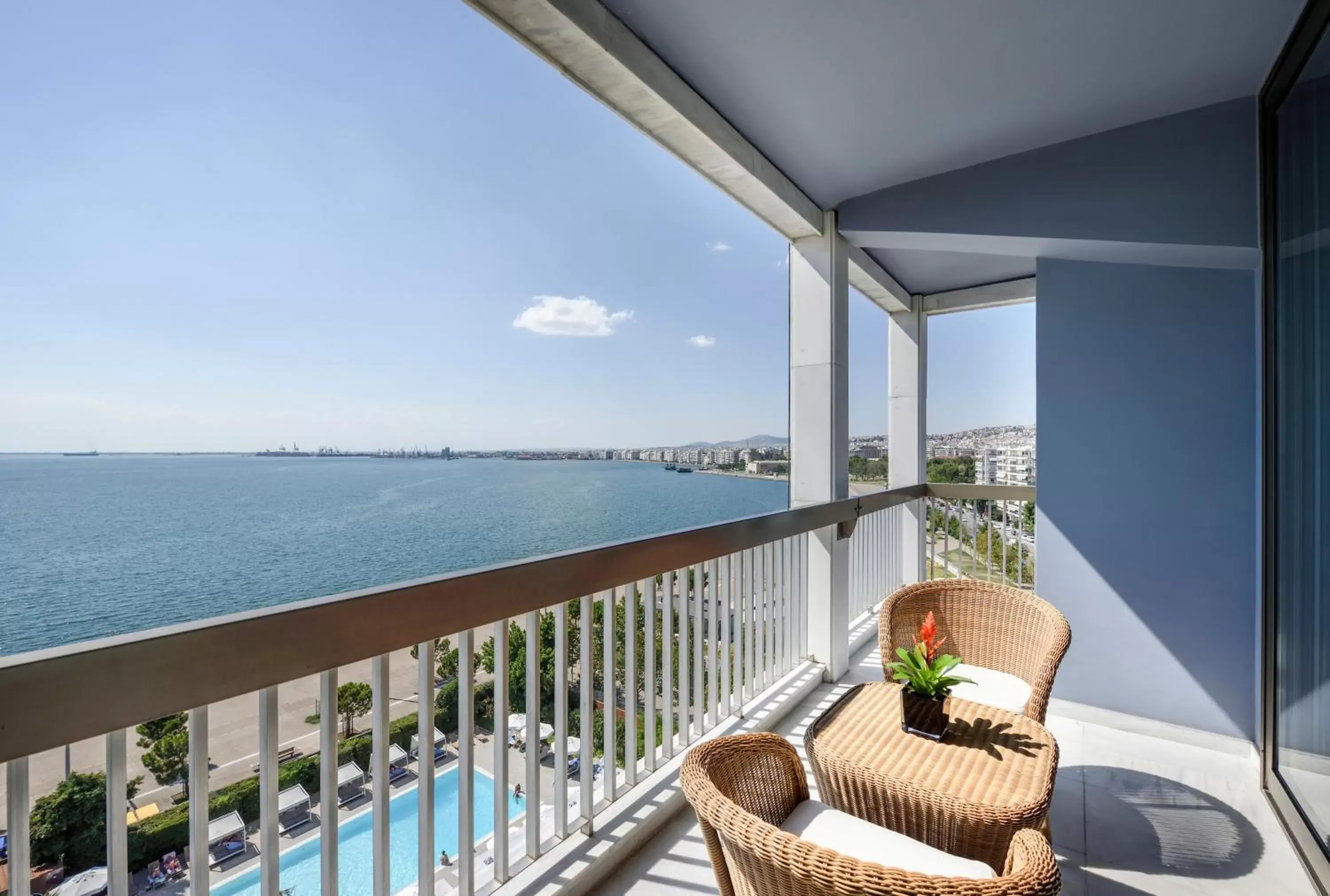 Balcony/Terrace in Makedonia Palace