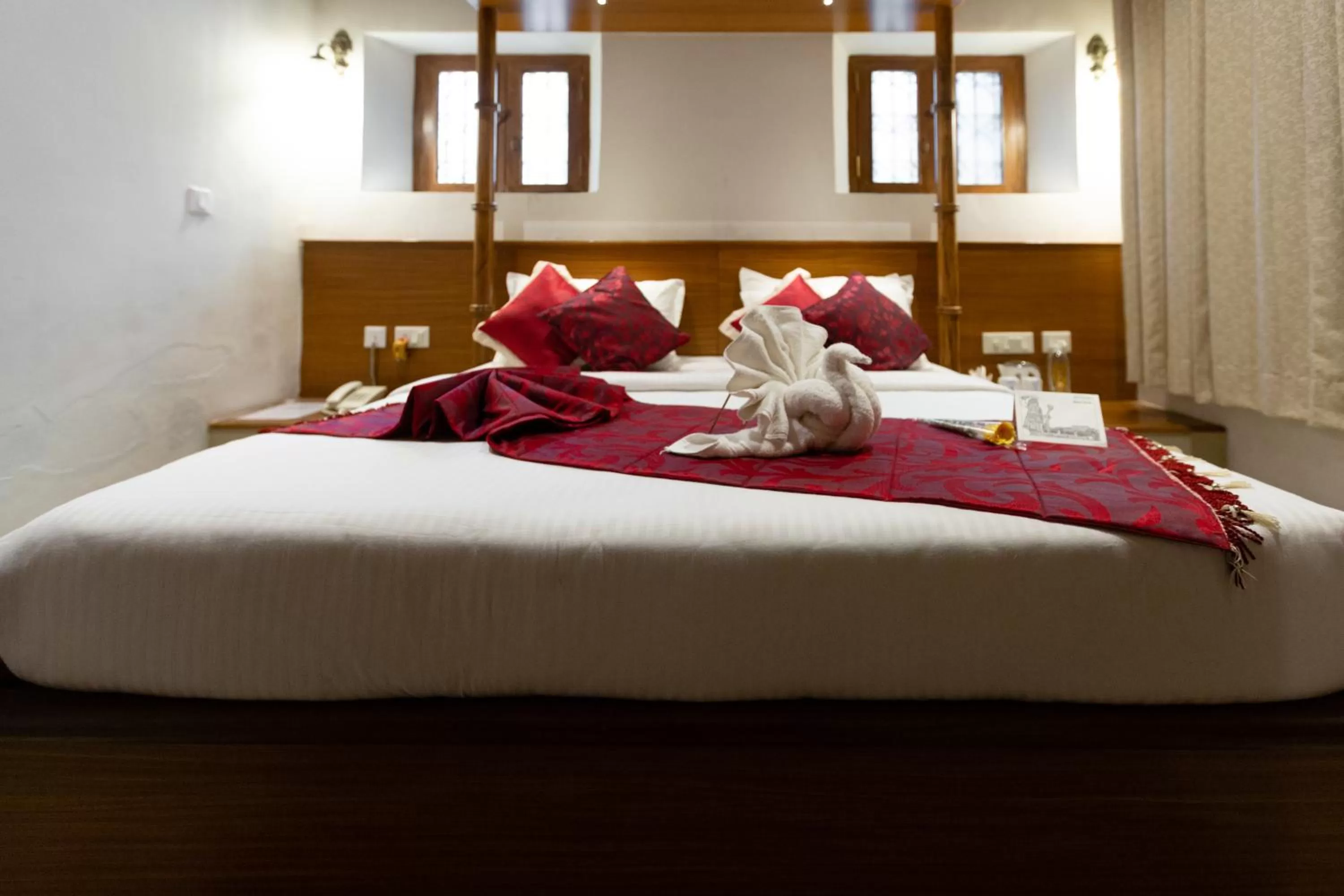 Bed in KSTDC Hotel Mayura Hoysala, Mysore