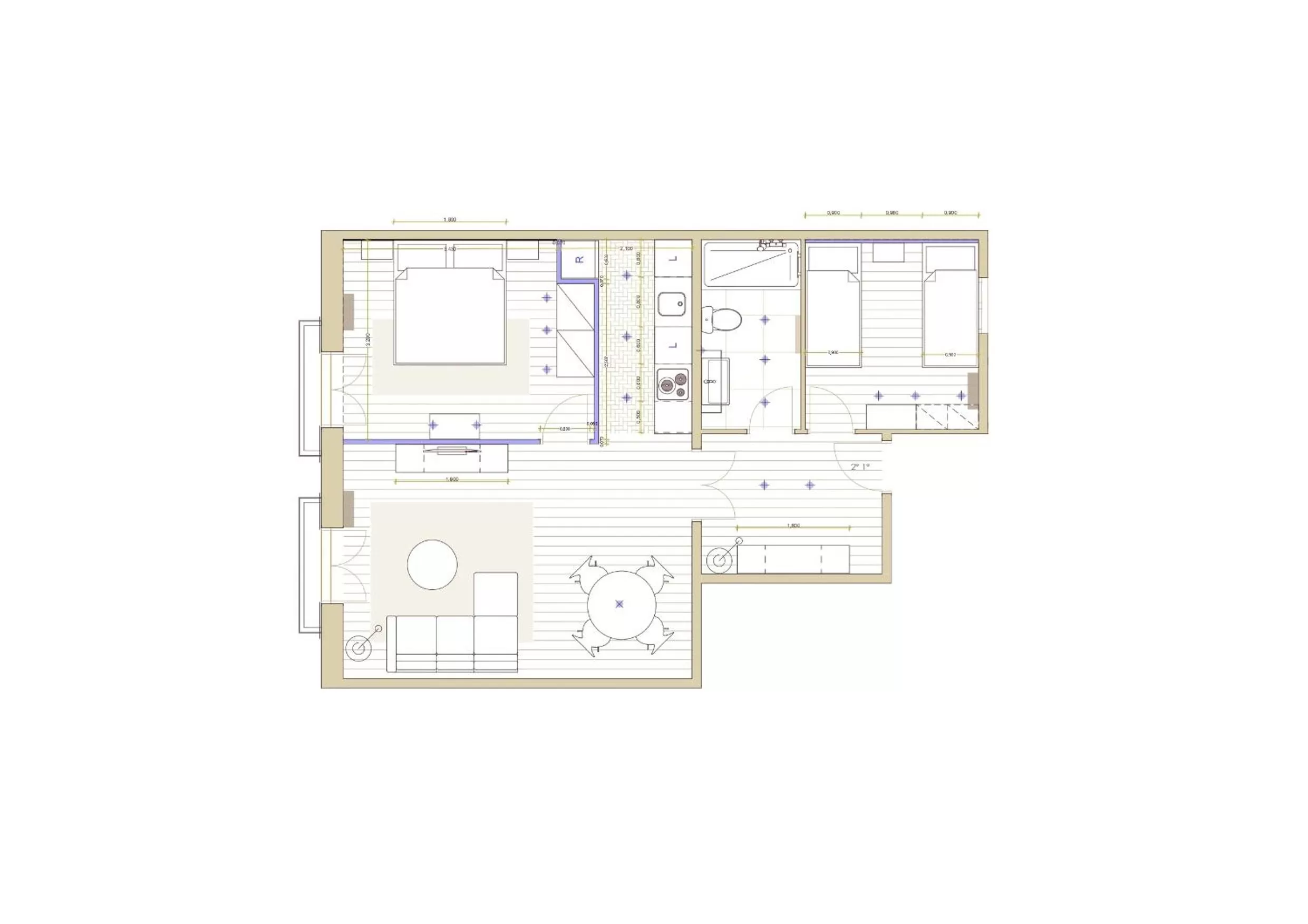 Floor plan in Weflating City Center