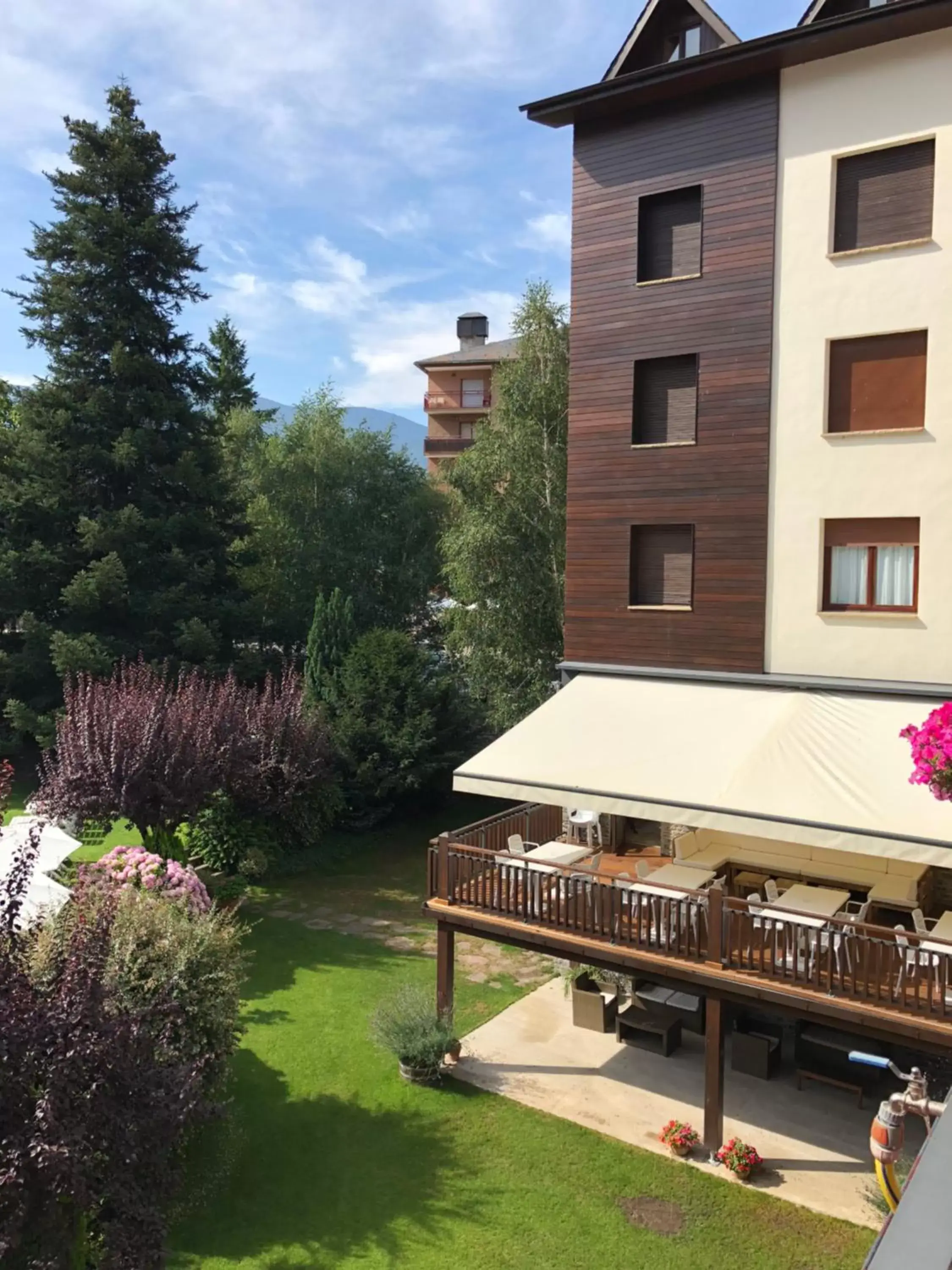 Garden, Property Building in Hotel Restaurant Pessets & SPA