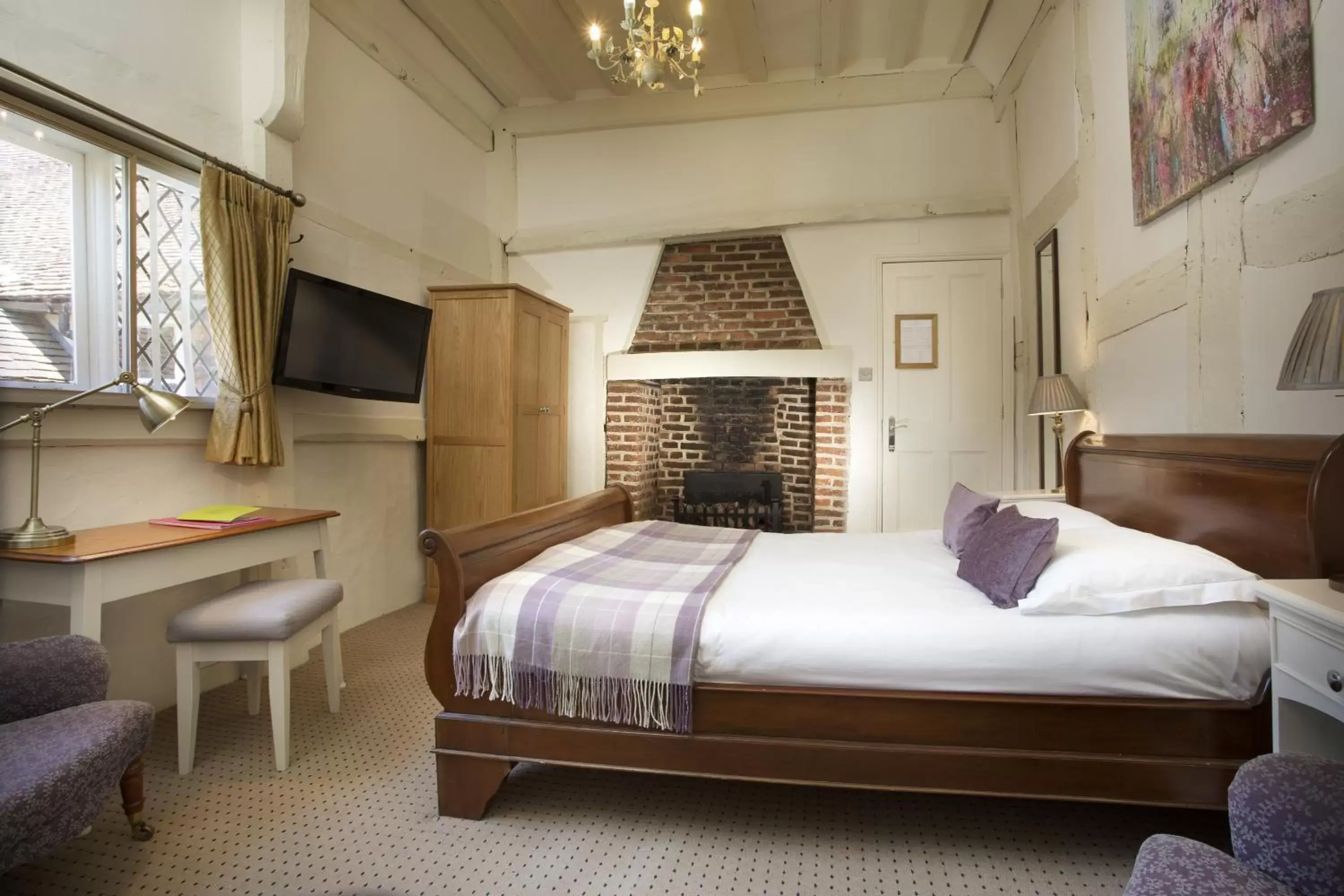 Bedroom, Bed in The George Hotel & Brasserie, Cranbrook