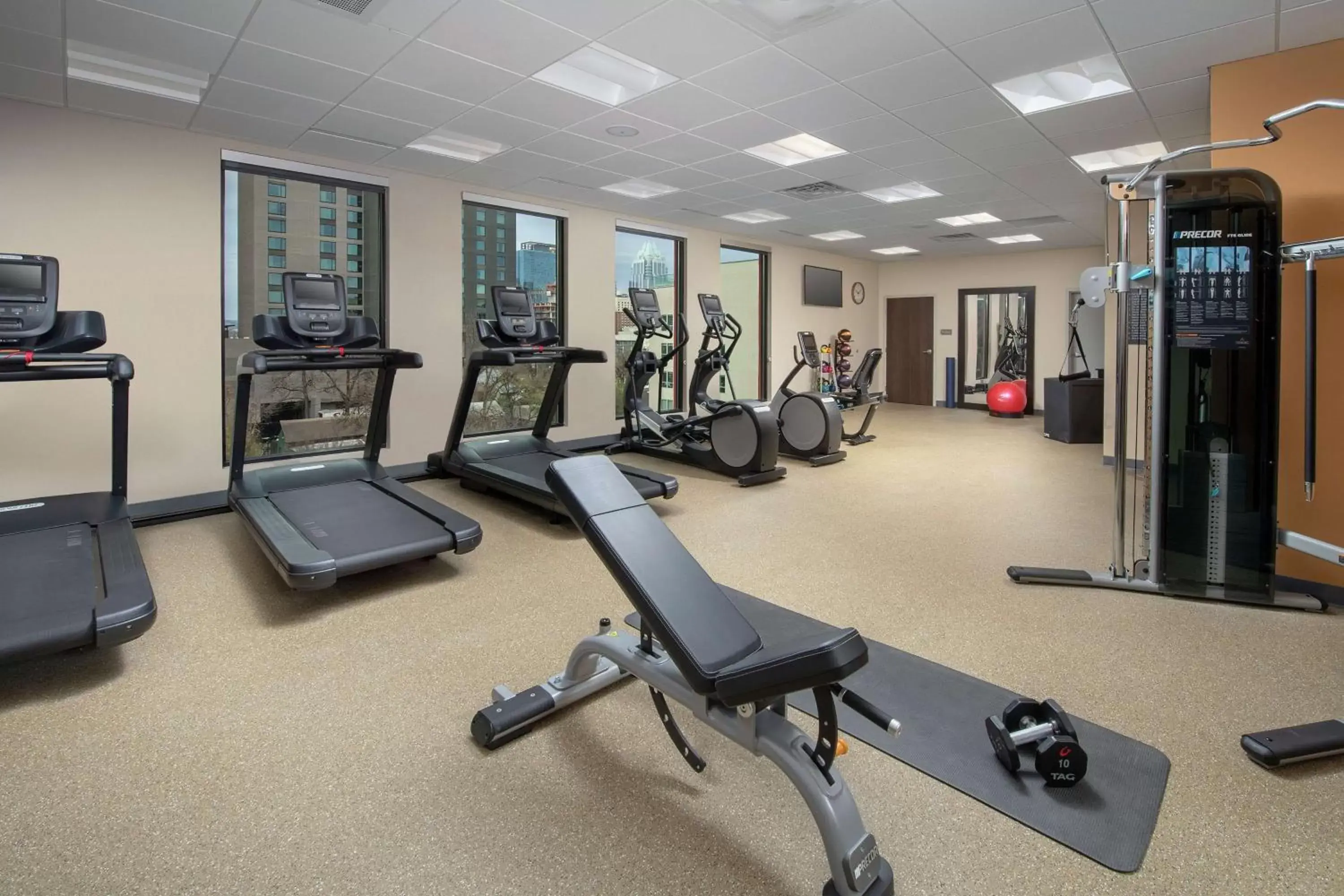Fitness centre/facilities, Fitness Center/Facilities in Homewood Suites by Hilton Austin Downtown