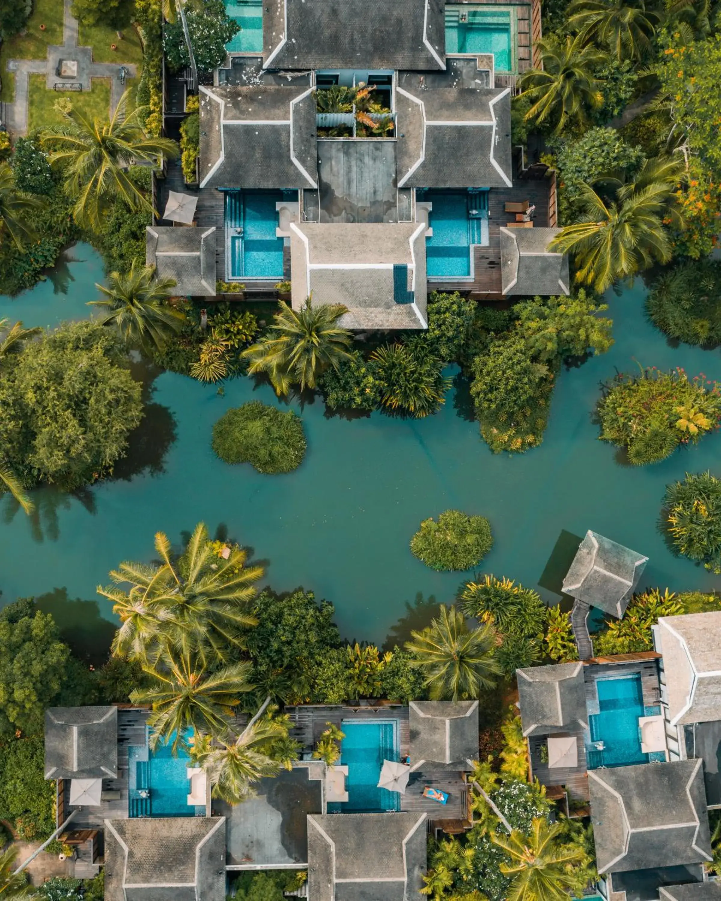Bird's eye view in Anantara Mai Khao Phuket Villas Bird's eye view in Anantara Mai Khao Phuket Villas