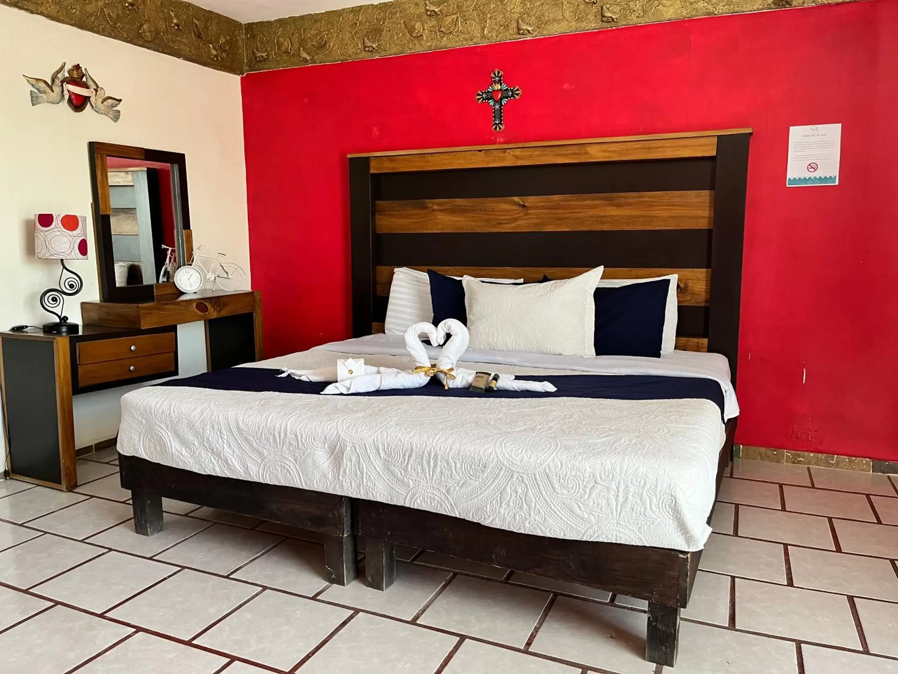 Bed in HOTEL CASONA DE LAS AVES