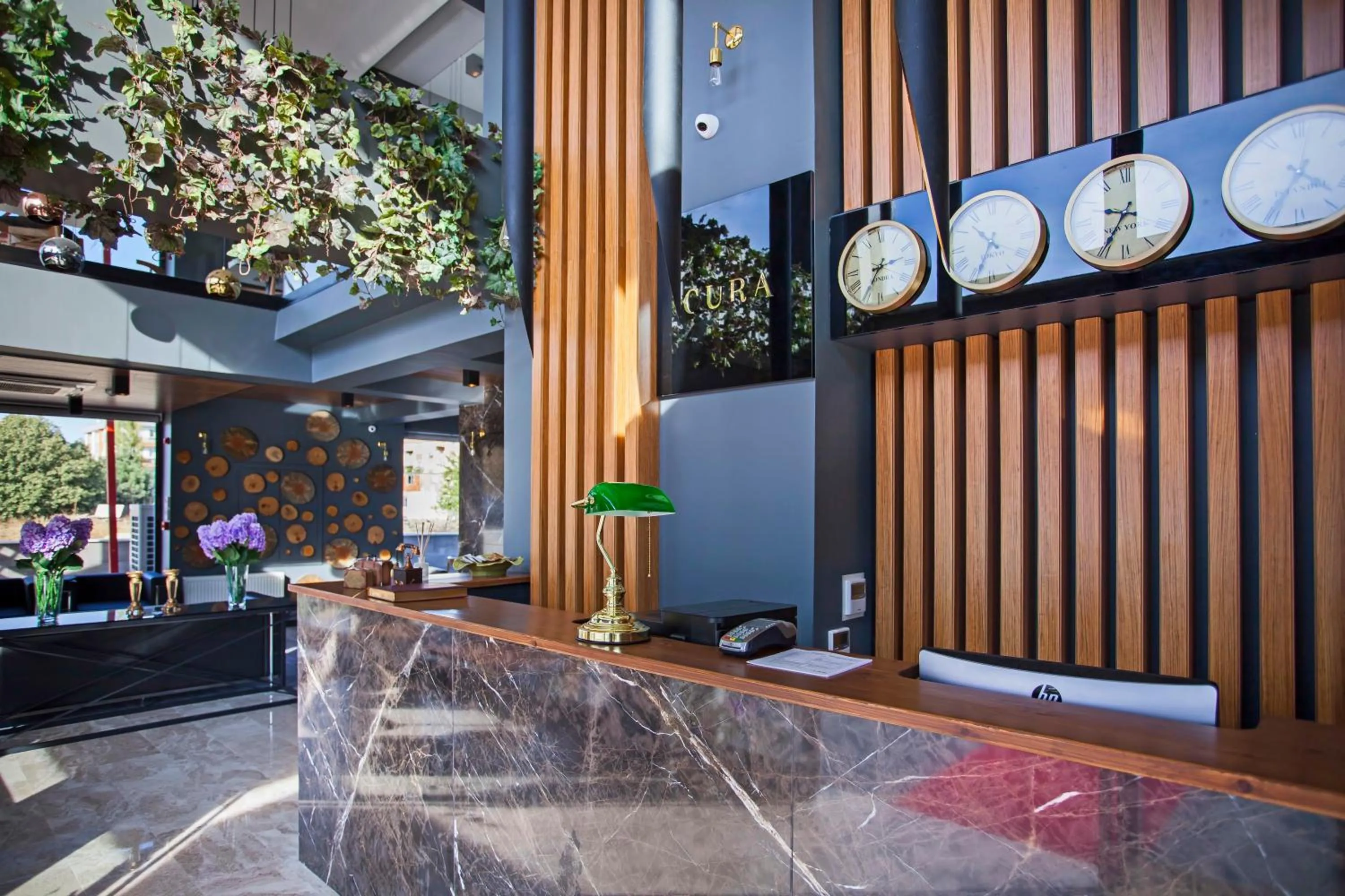 Lobby or reception in Hotel Cura