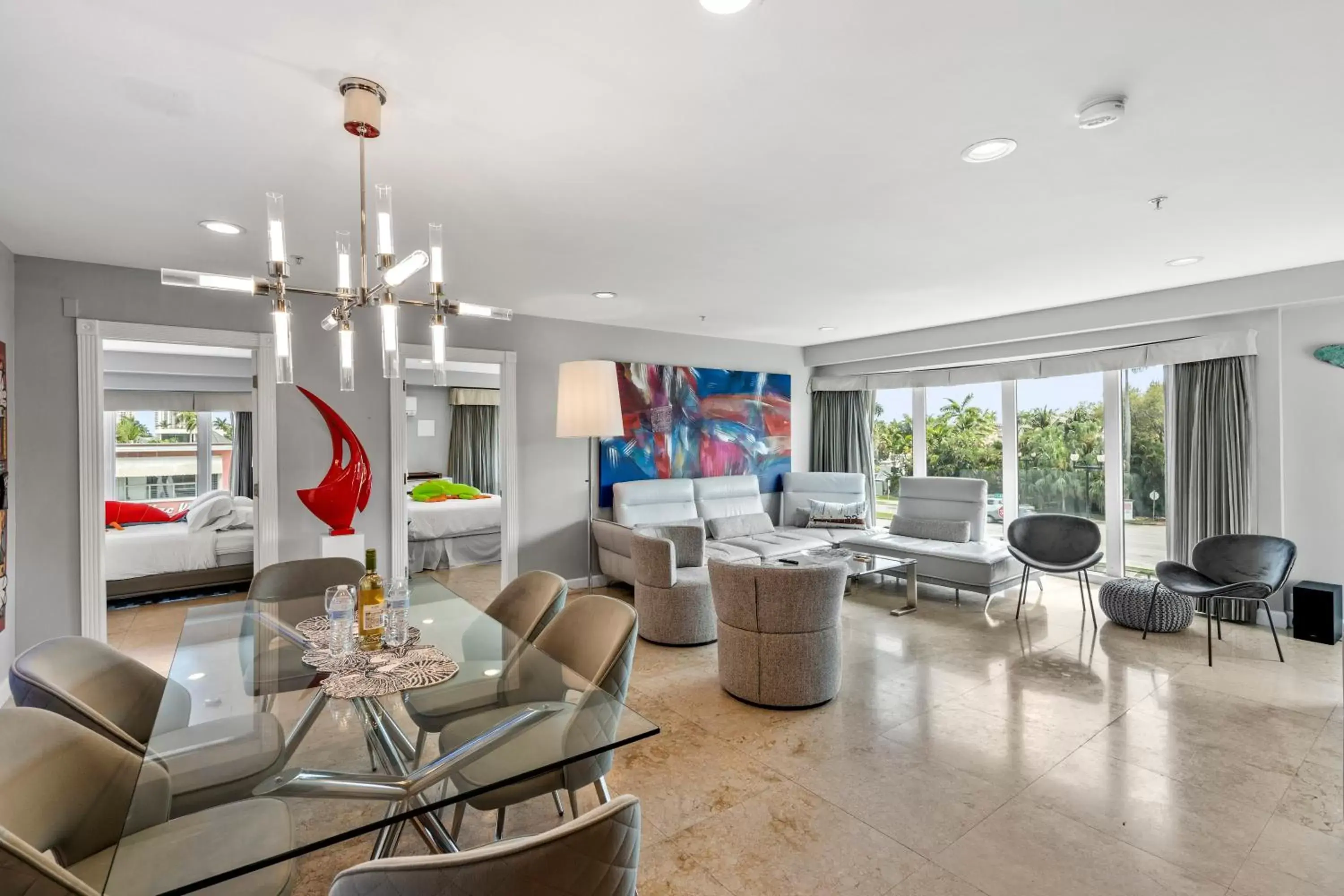 Living room, Seating Area in Isle of Venice Residence and Marina