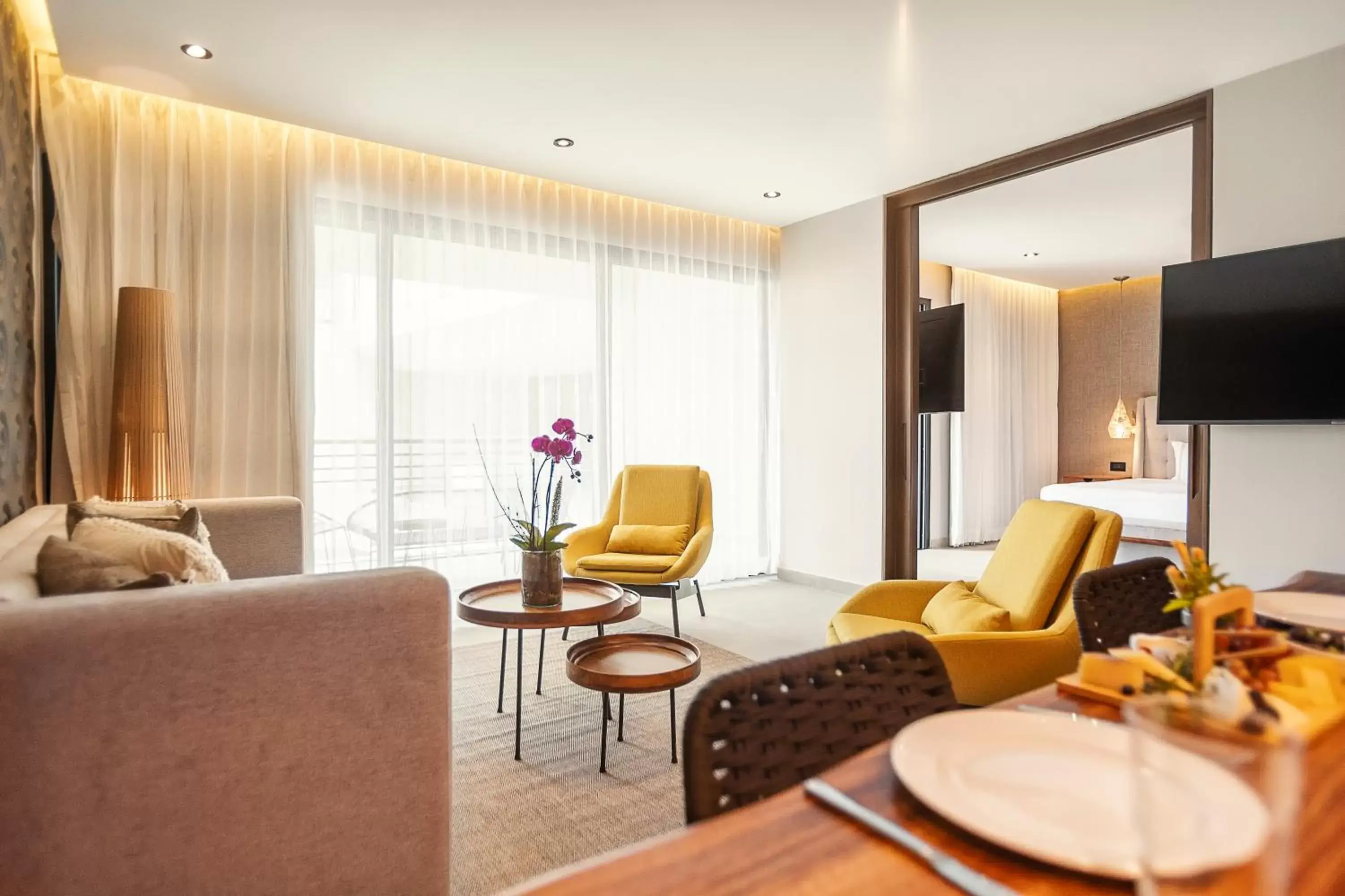 Living room in The Fives Oceanfront Living room in The Fives Oceanfront