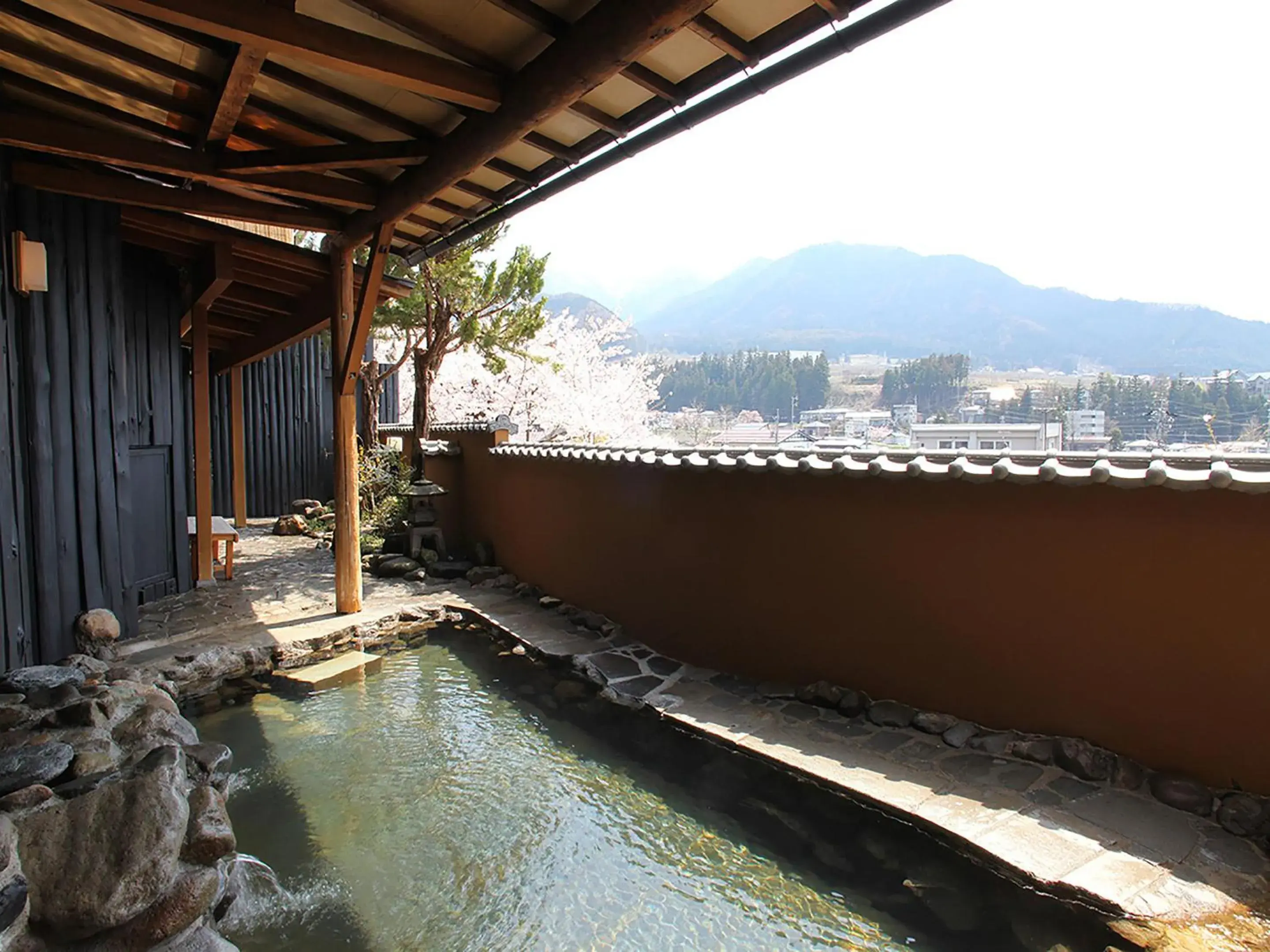 Hot Spring Bath in Ryokan Biyunoyado