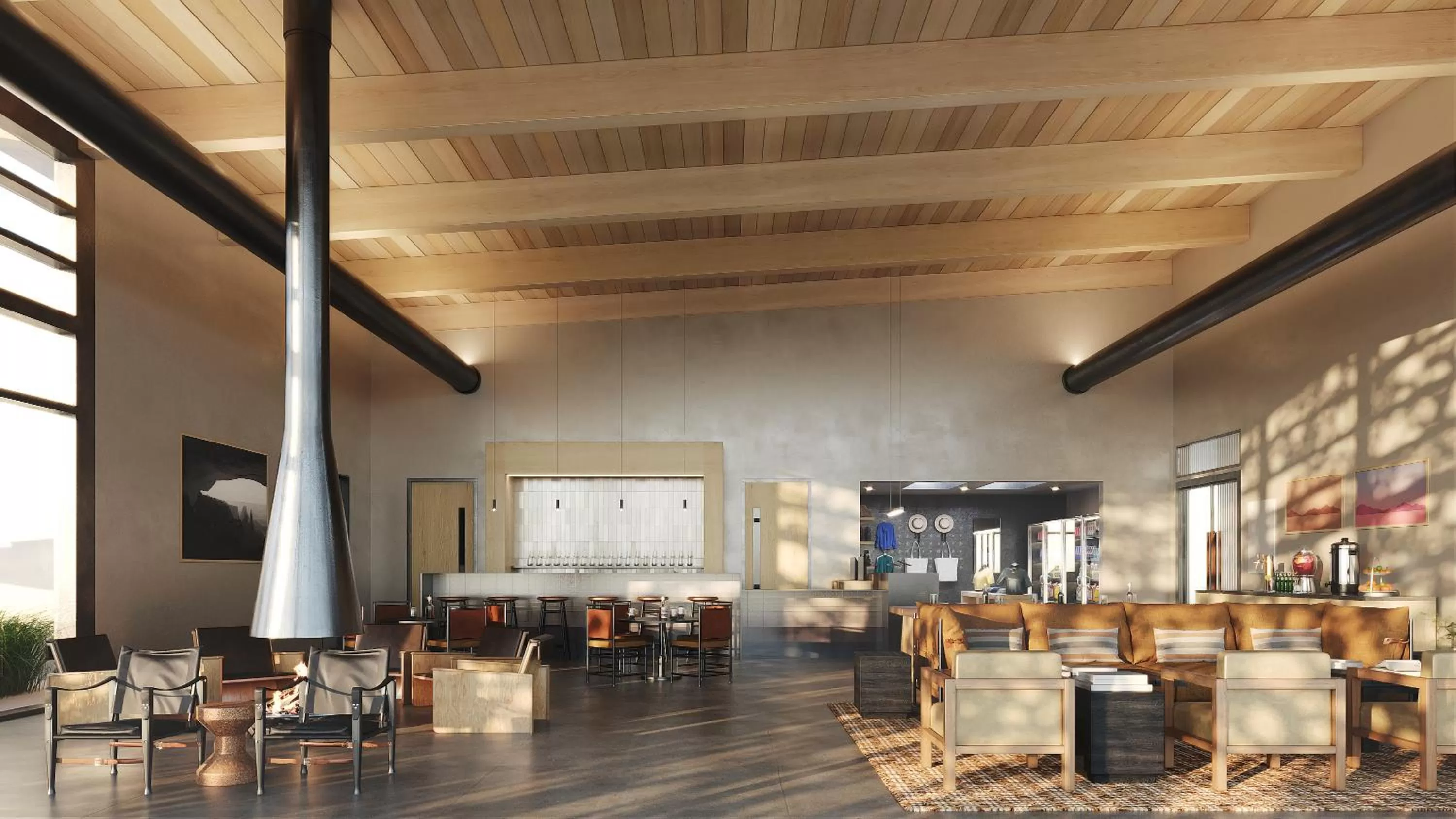 Lobby or reception in AutoCamp Zion